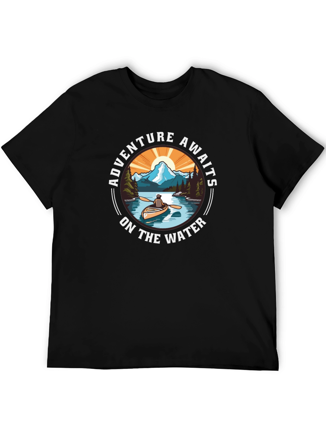 Adventure Awaits Graphic Tee - Outdoor River Design