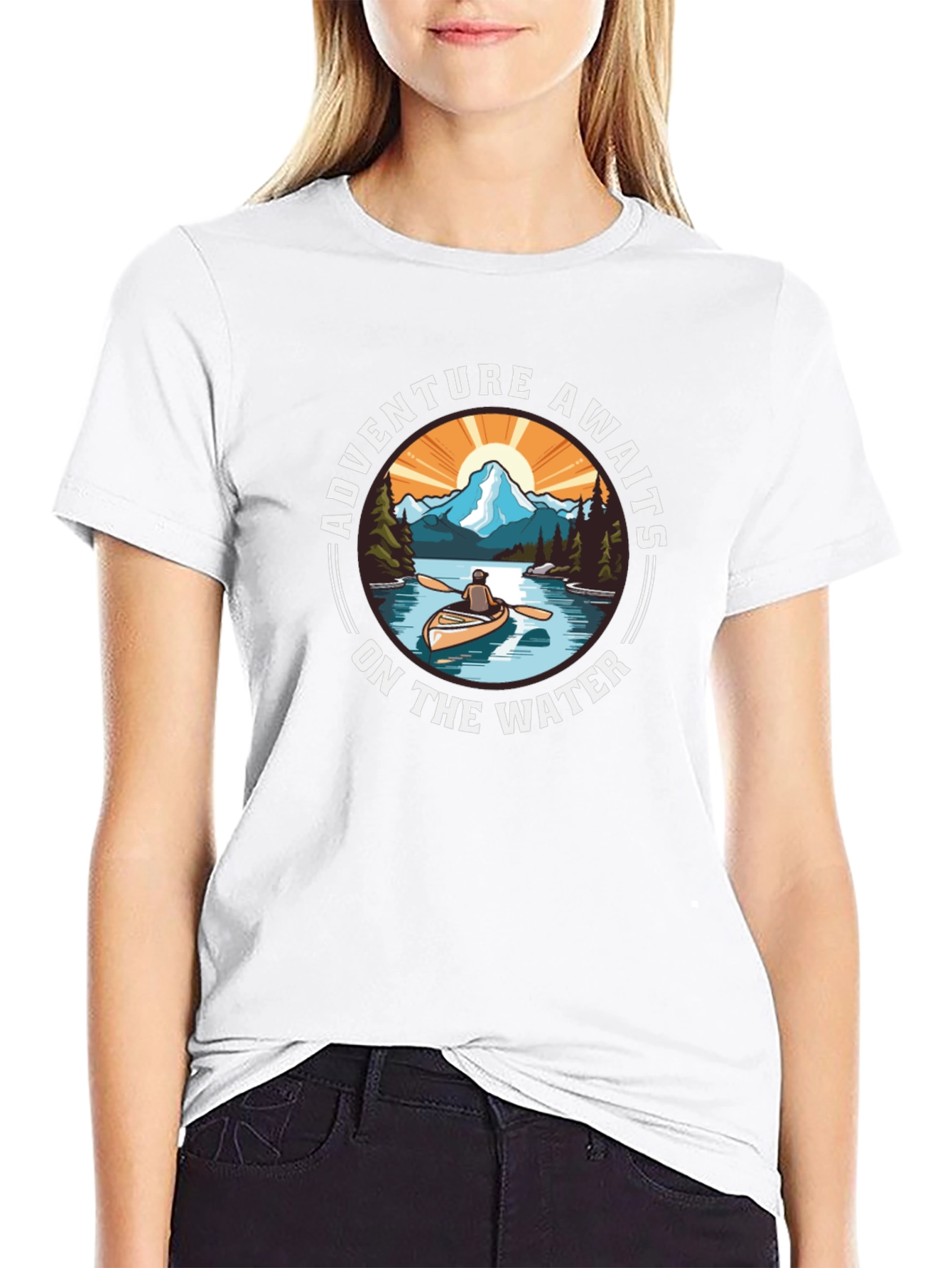 Adventure Awaits Graphic Tee - Outdoor River Design