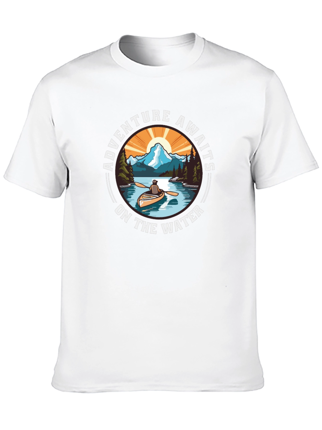 Adventure Awaits Graphic Tee - Outdoor River Design