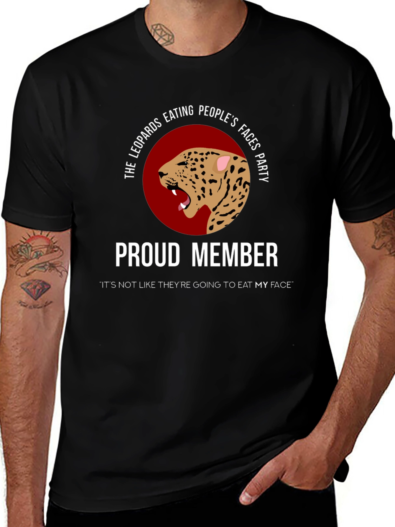 Leopards Eating Faces Party T-Shirt