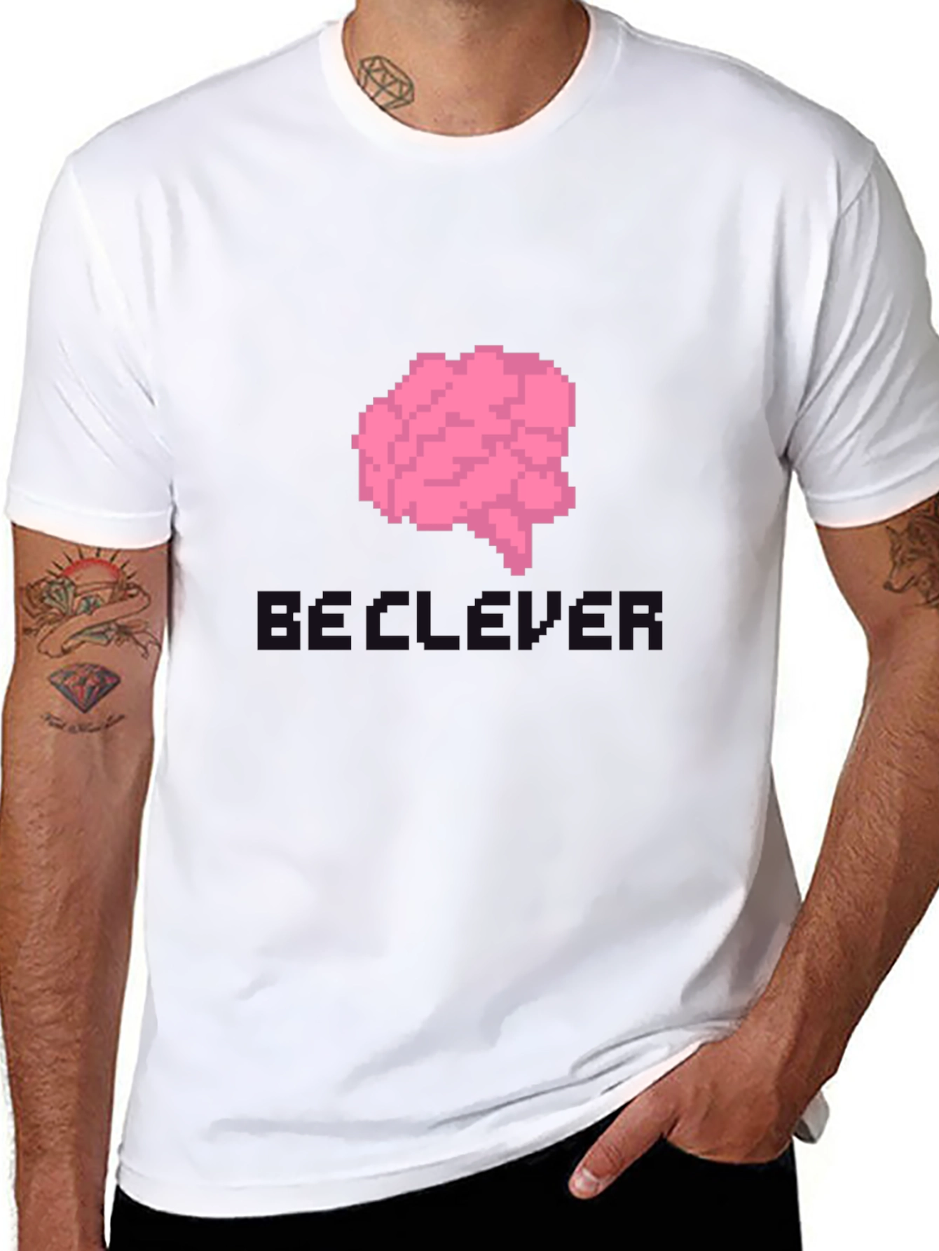 Pixel Brain T-Shirt - Clever Design