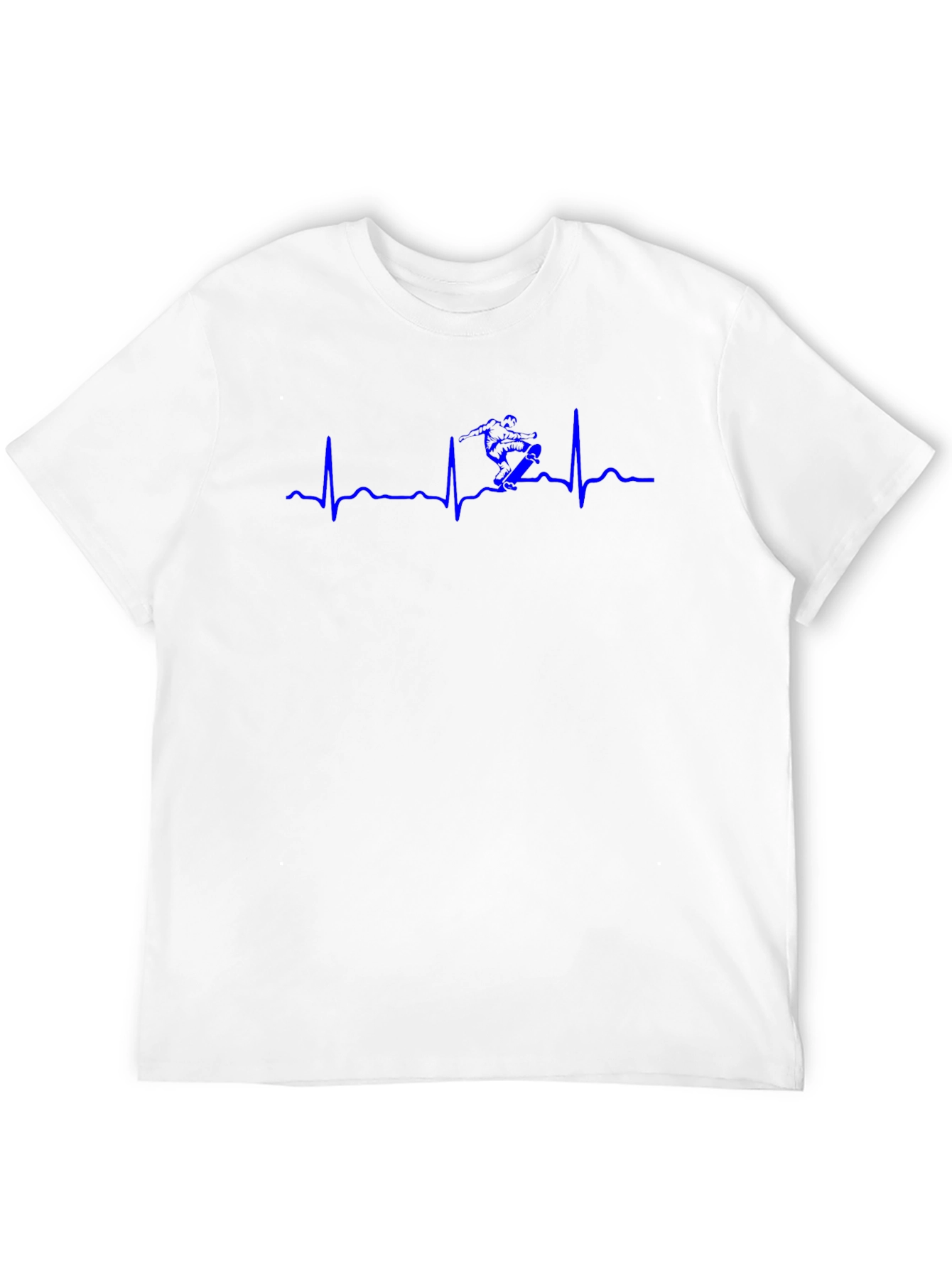 Ski Heartbeat T-Shirt - Black Cotton Tee