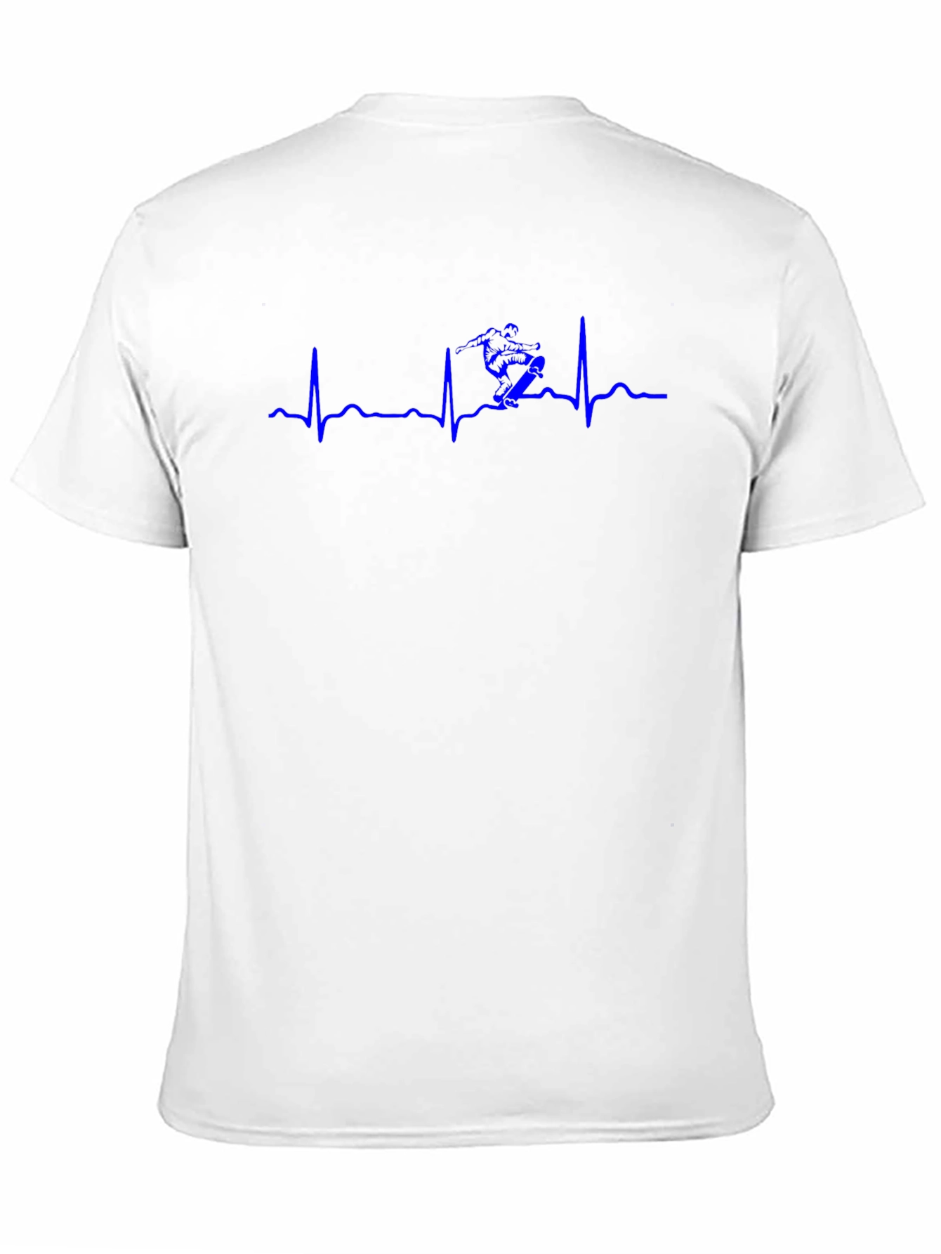 Ski Heartbeat T-Shirt - Black Cotton Tee
