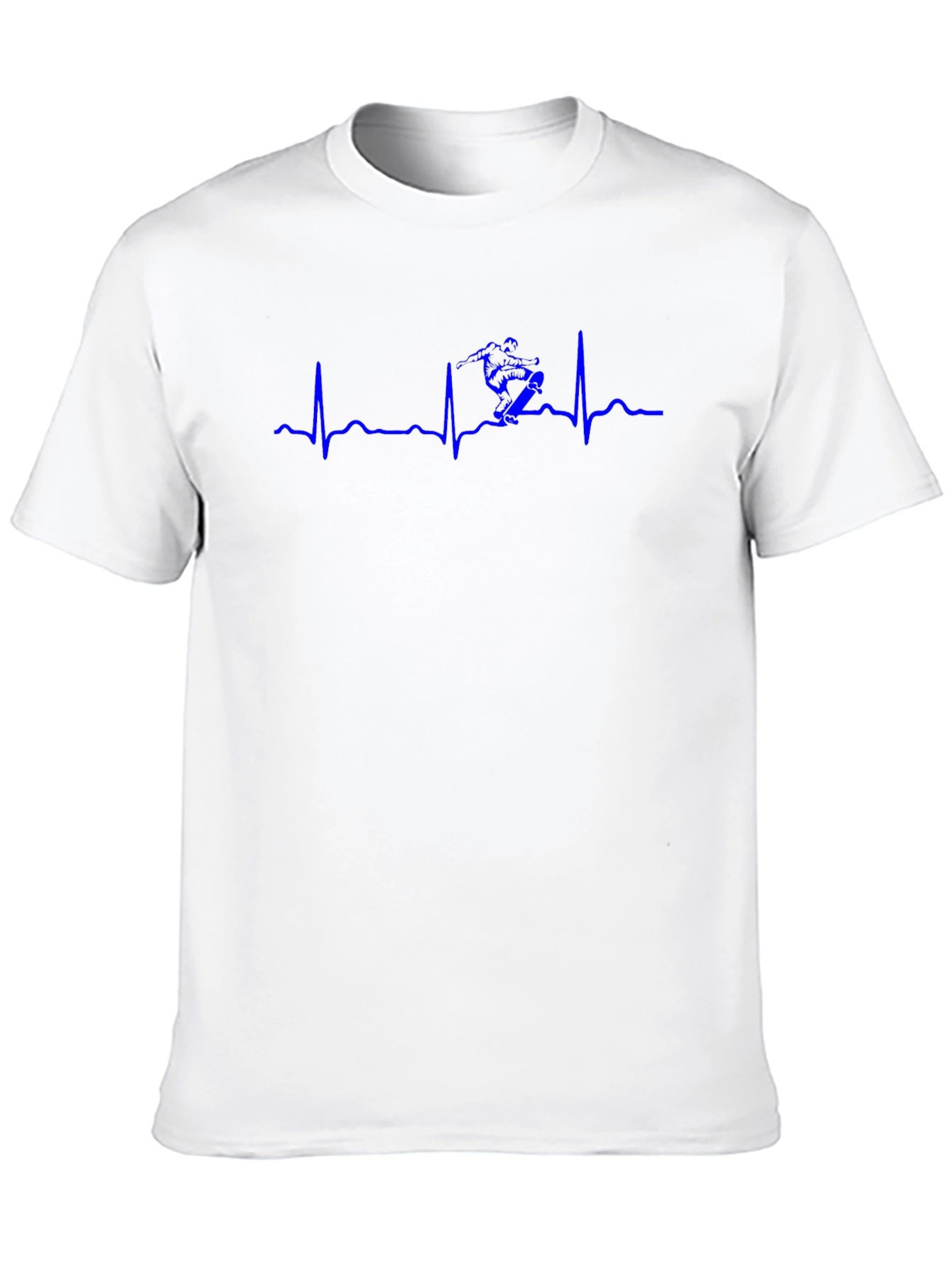 Ski Heartbeat T-Shirt - Black Cotton Tee