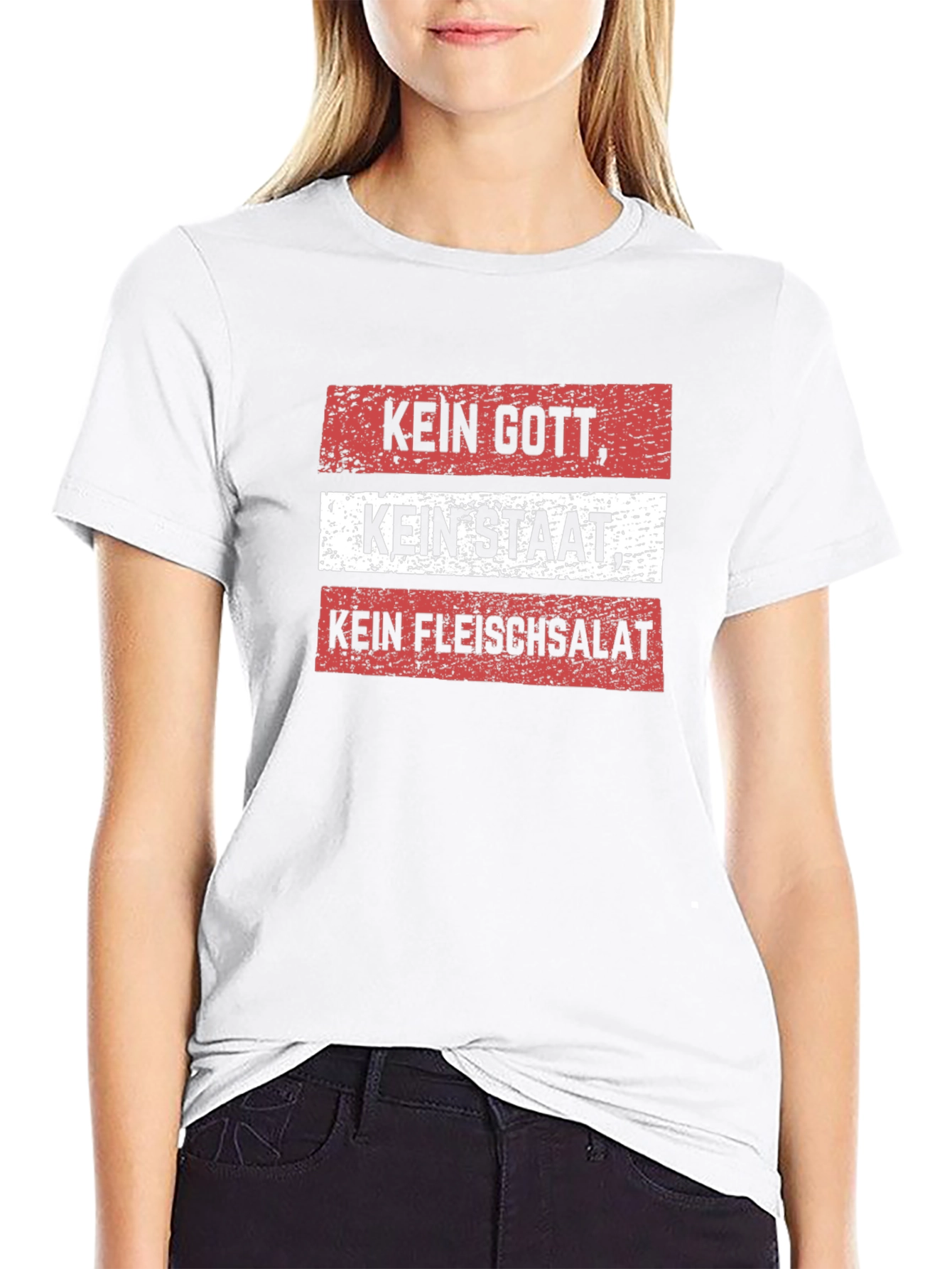 Kein Gott Kein Staat Kein Fleischsalat T-Shirt