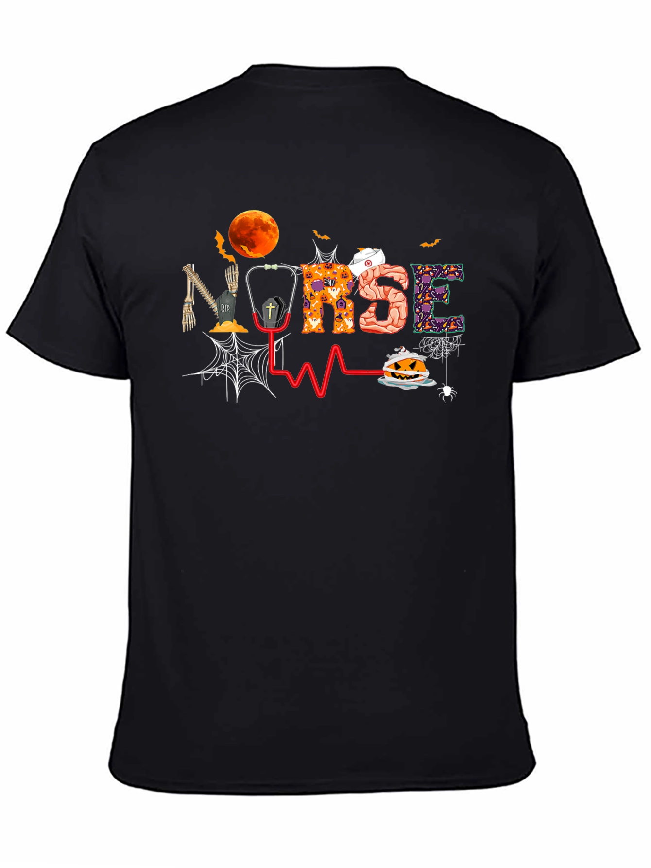 Halloween Nurse Graphic Tee