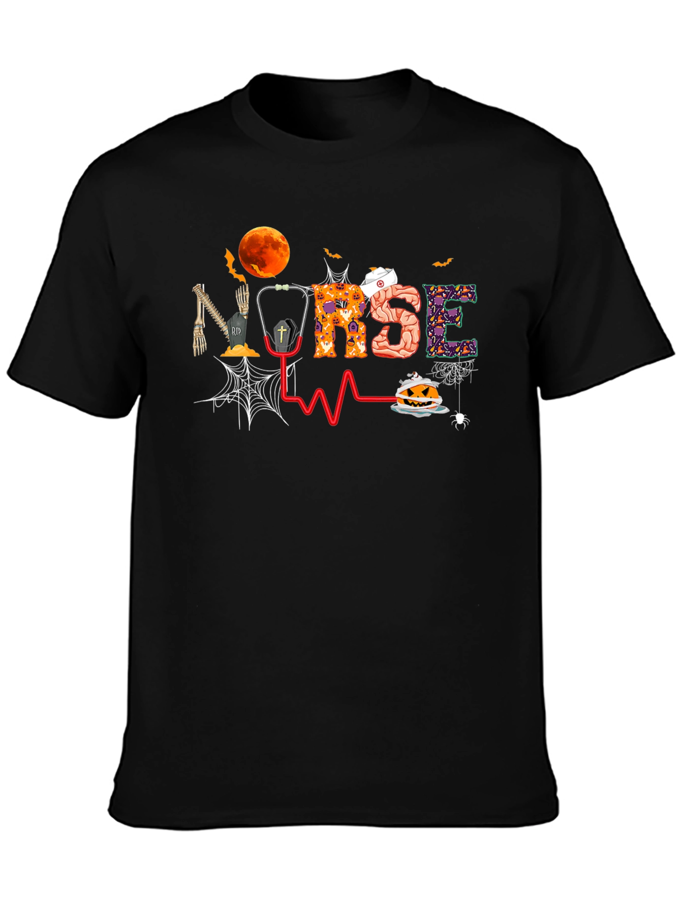 Halloween Nurse Graphic Tee