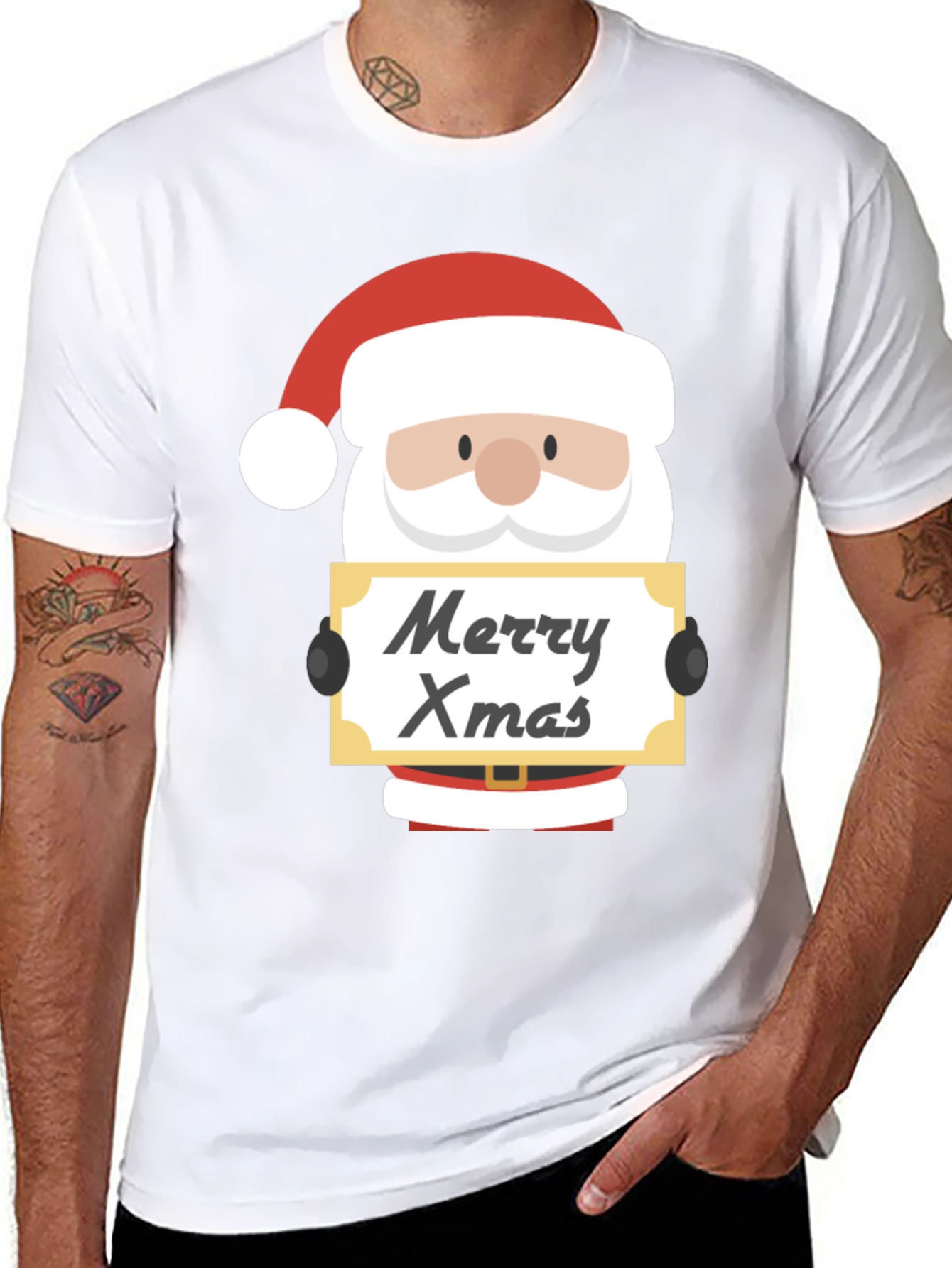 Merry Xmas Santa Graphic Tee