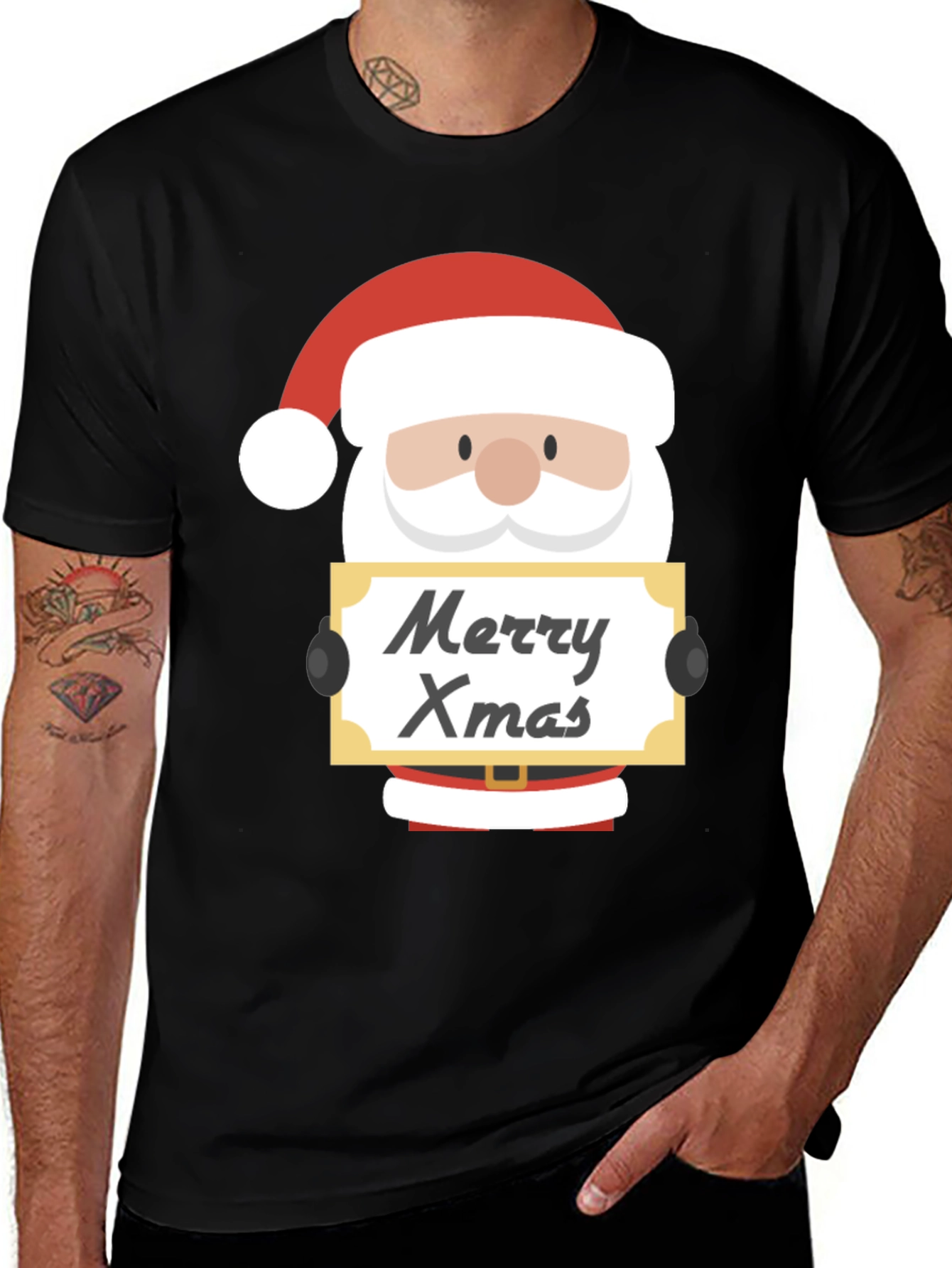 Merry Xmas Santa Graphic Tee
