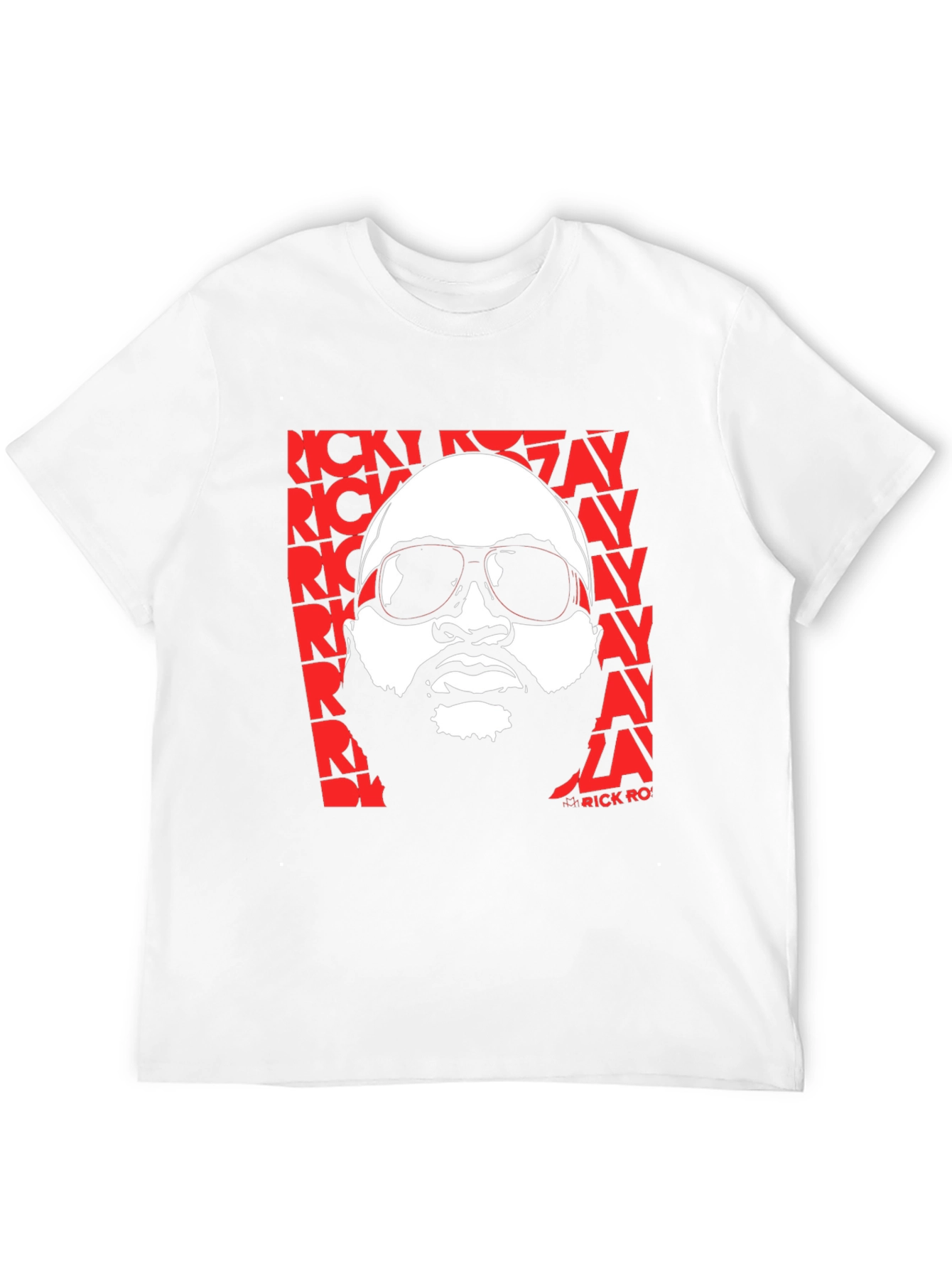 Rick Ross Graphic Print Crew Neck T-Shirt