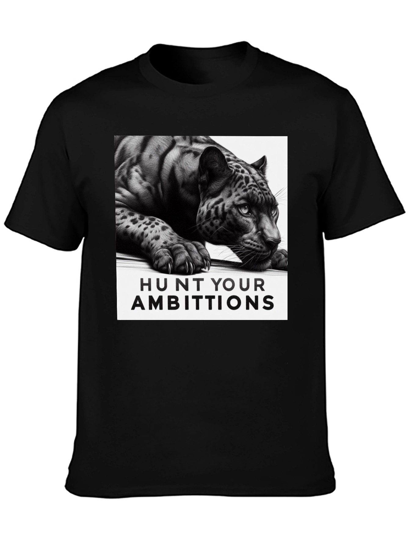 Hunt Your Ambitions Graphic Tee - Black