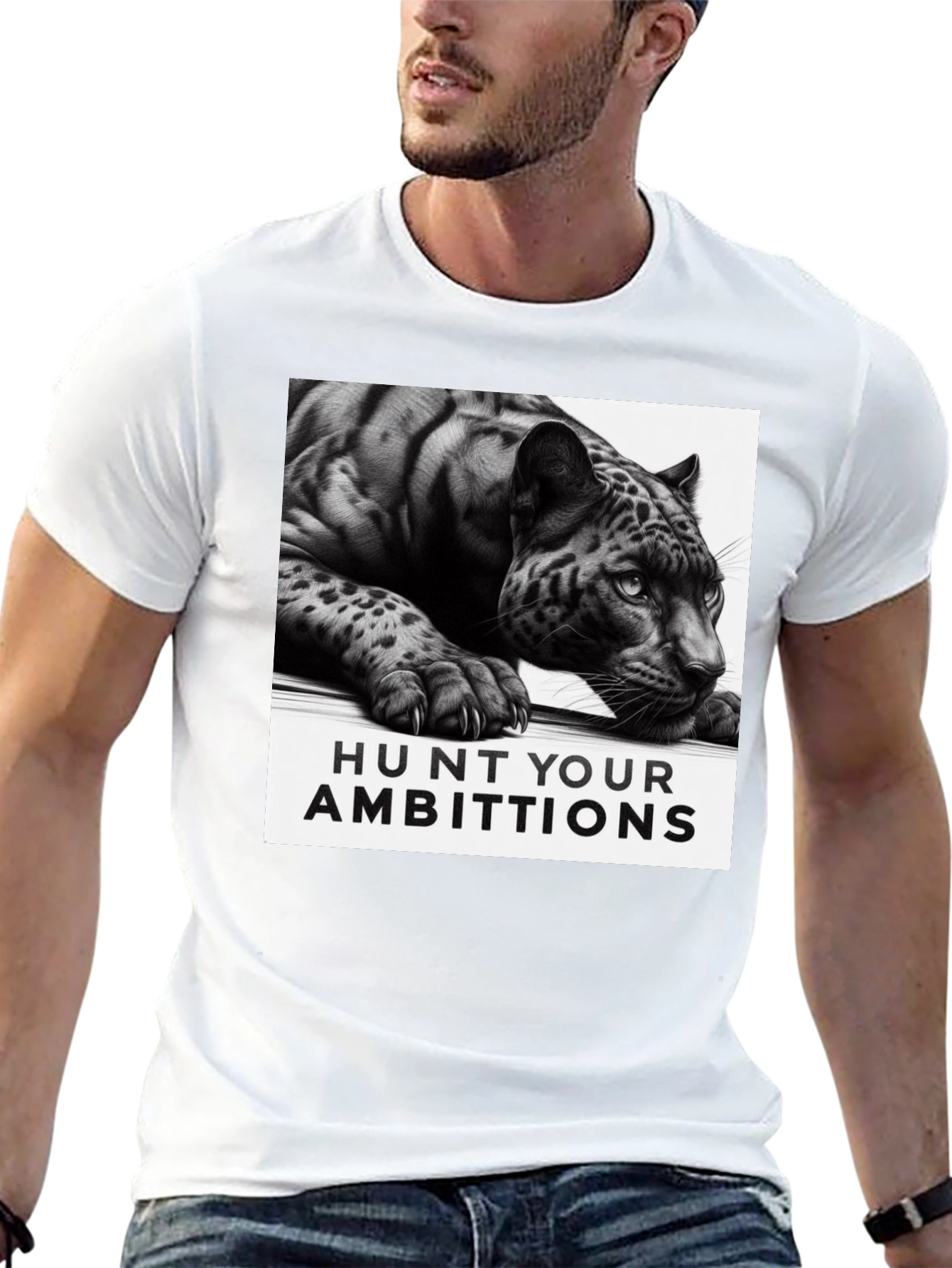 Hunt Your Ambitions Graphic Tee - Black