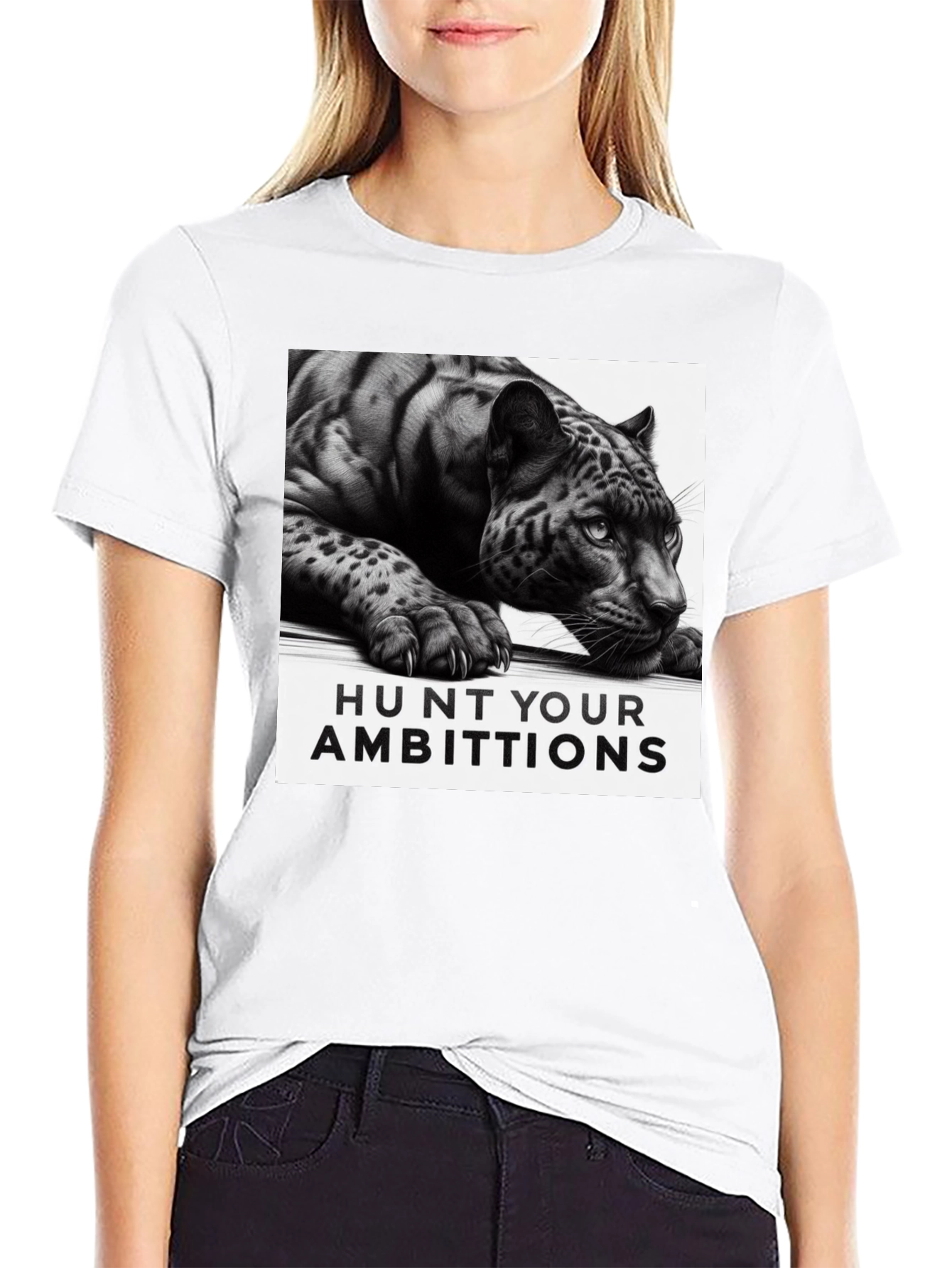 Hunt Your Ambitions Graphic Tee - Black