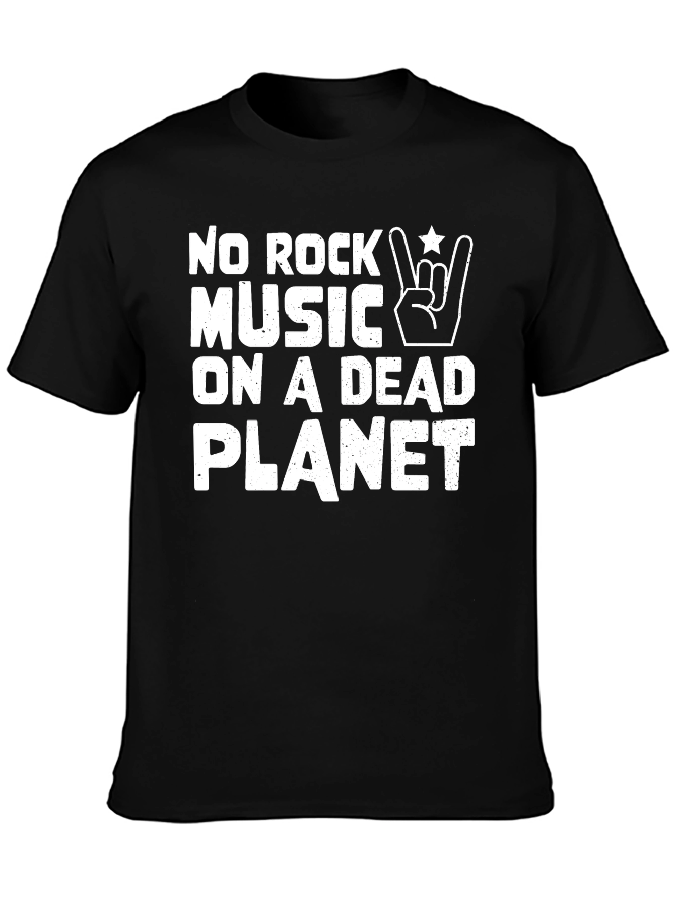 No Rock Music On A Dead Planet Graphic Tee