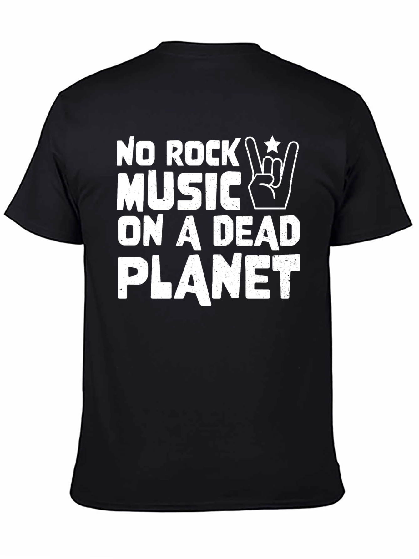 No Rock Music On A Dead Planet Graphic Tee