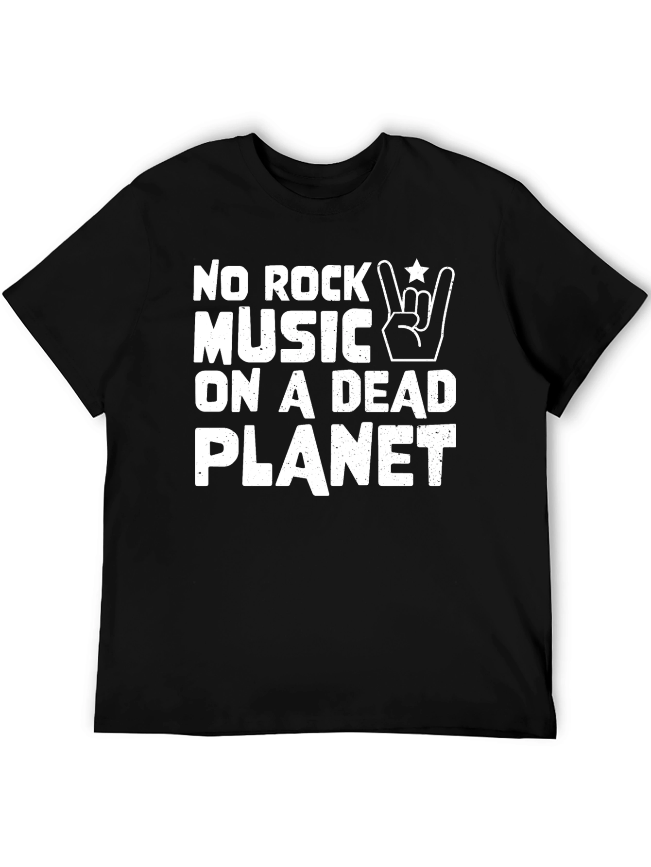 No Rock Music On A Dead Planet Graphic Tee