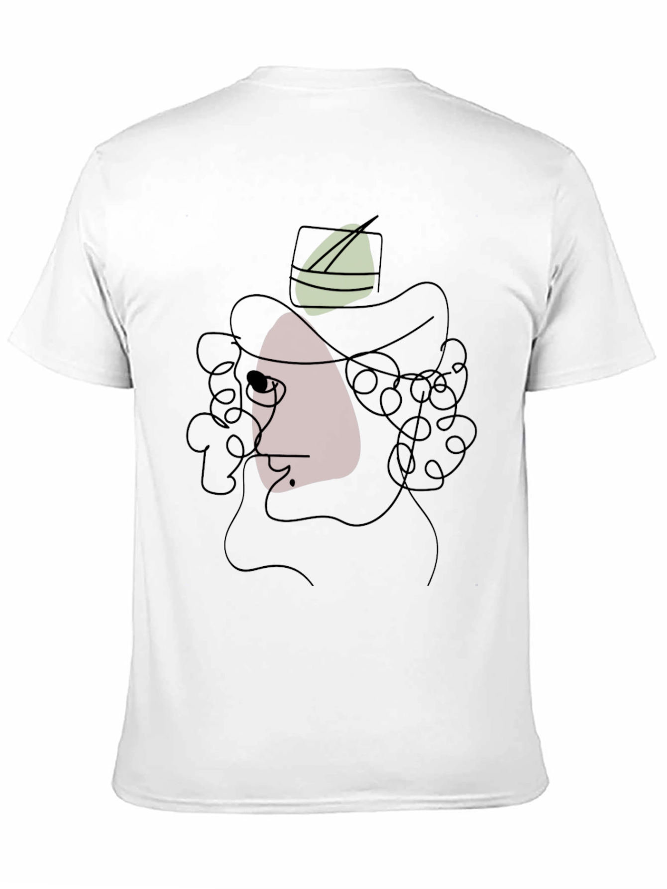 Abstract Single Line Portrait Graphic Tee