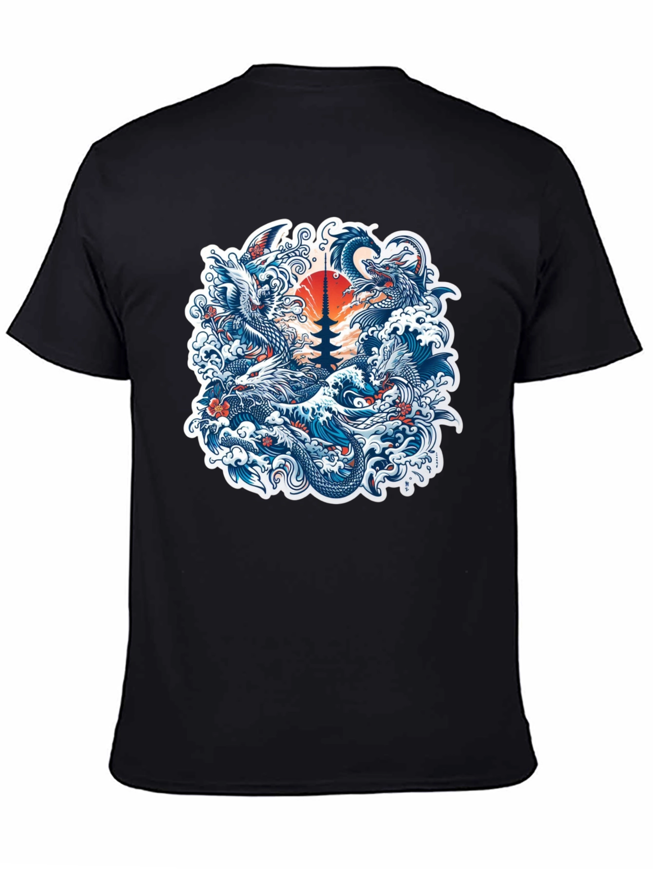 Dragon and Pagoda T-Shirt