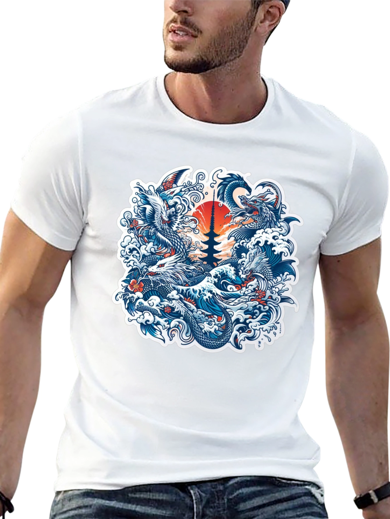 Dragon and Pagoda T-Shirt