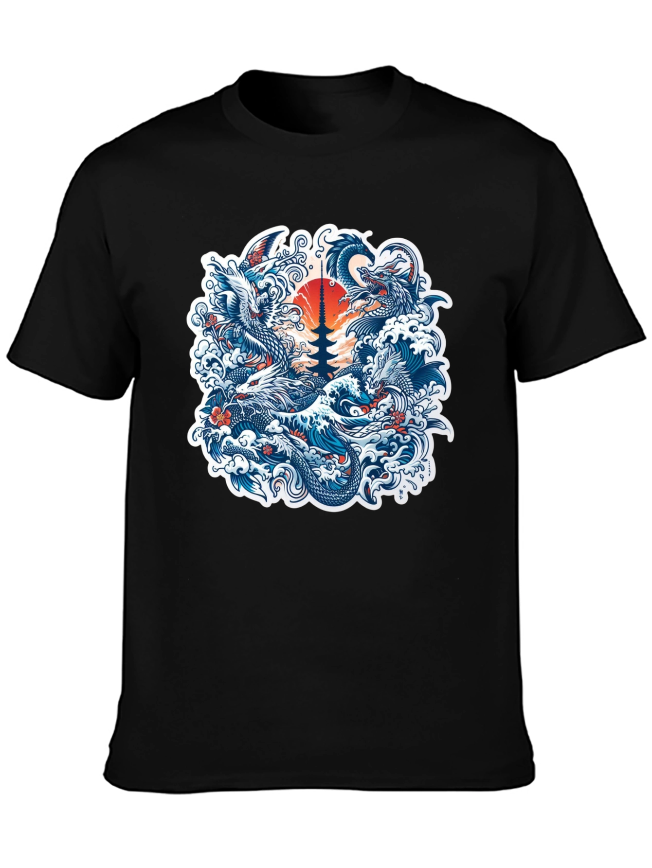 Dragon and Pagoda T-Shirt