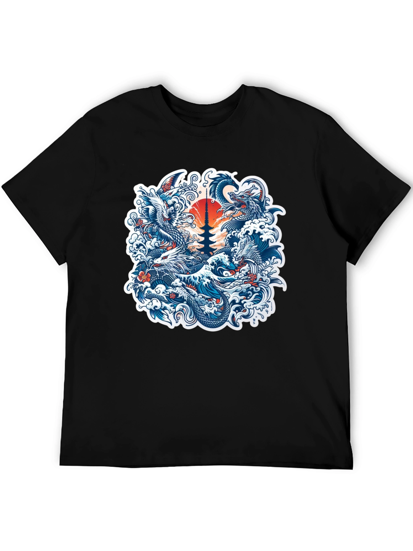 Dragon and Pagoda T-Shirt