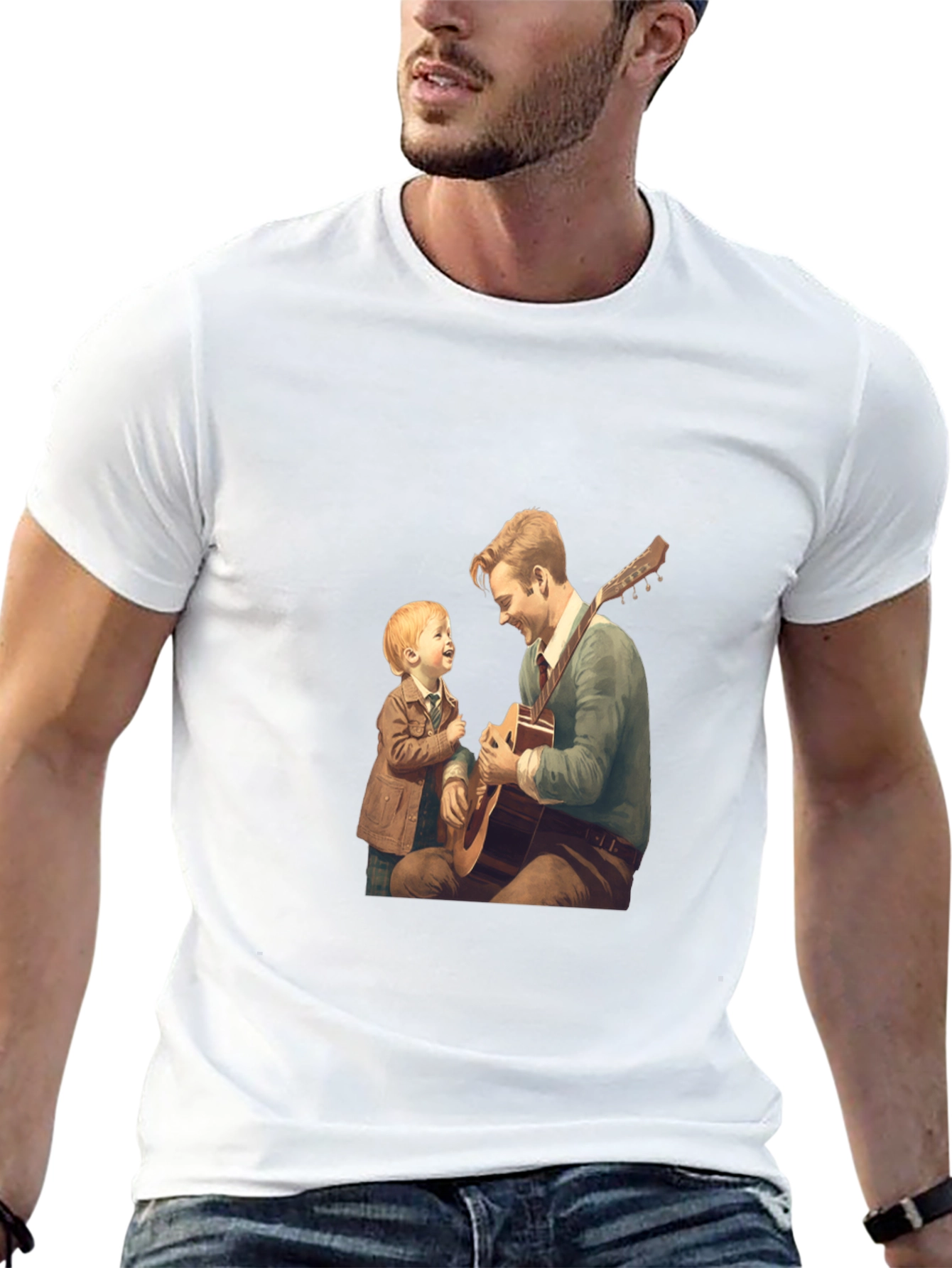Father and Son Guitar Tee