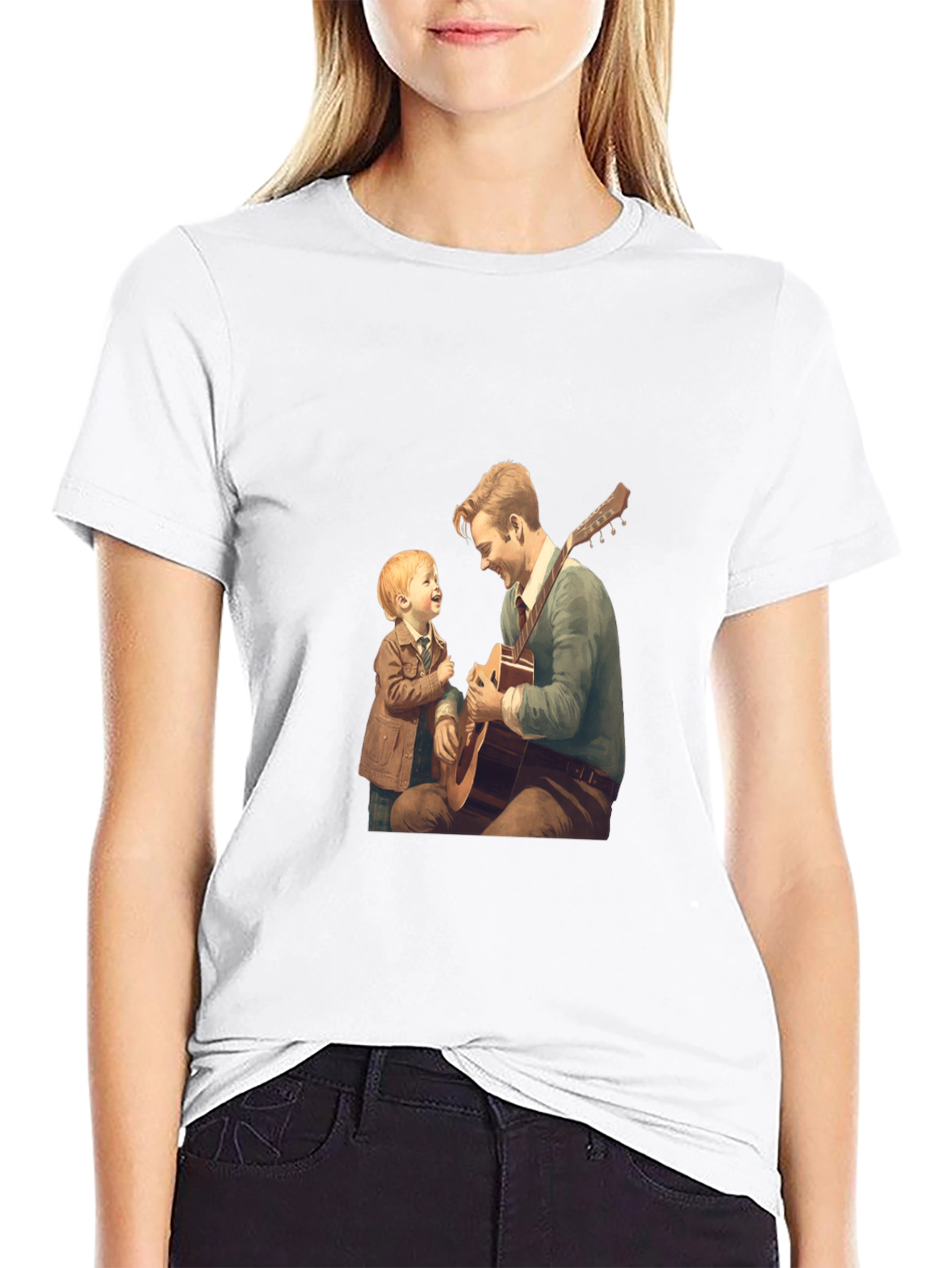 Father and Son Guitar Tee