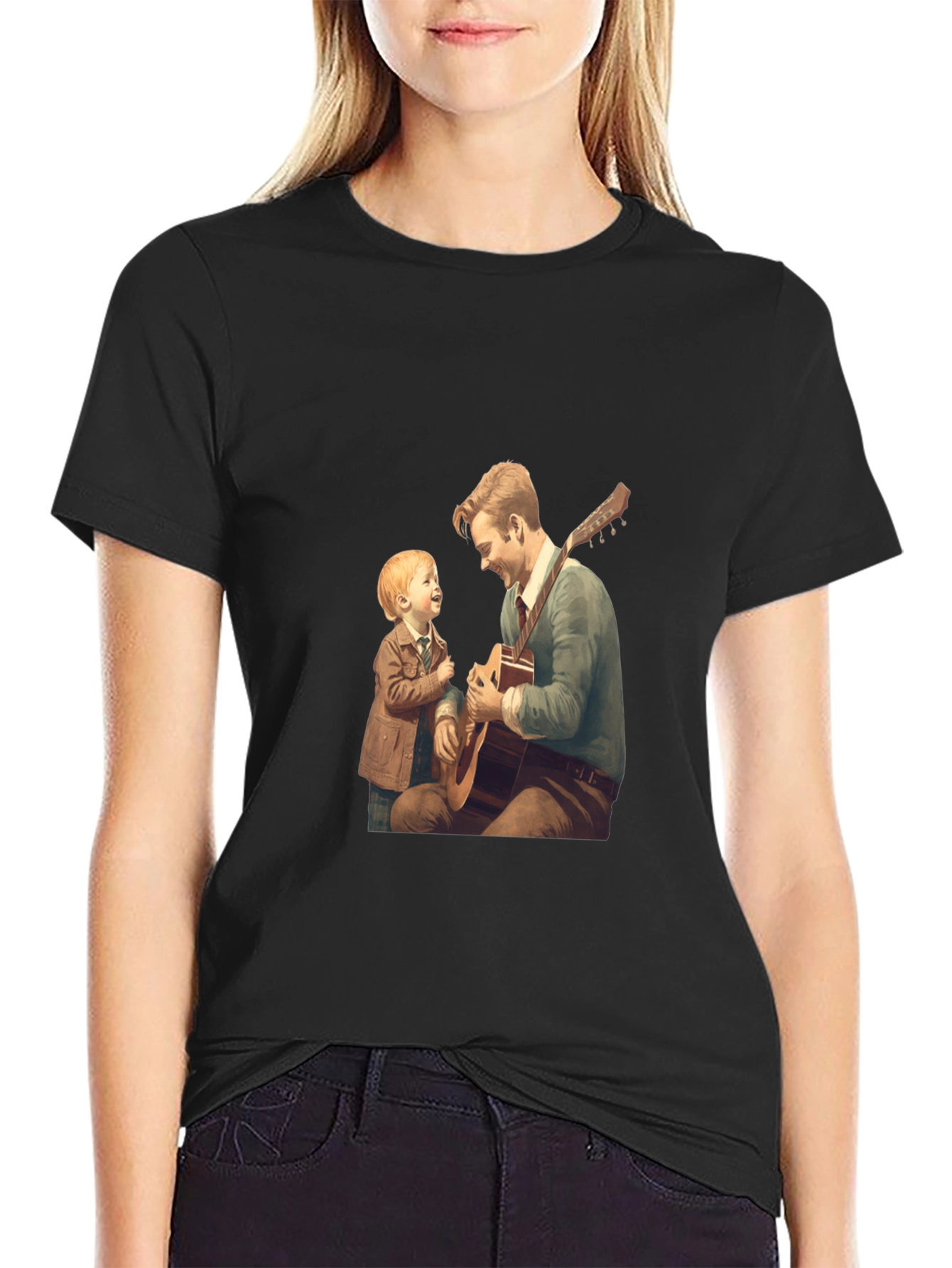 Father and Son Guitar Tee