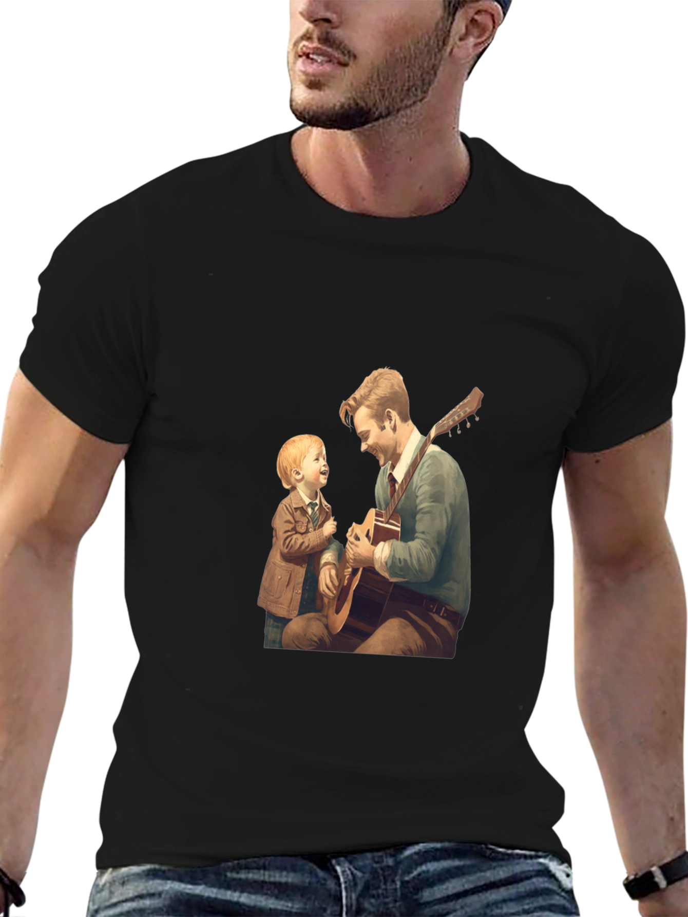 Father and Son Guitar Tee