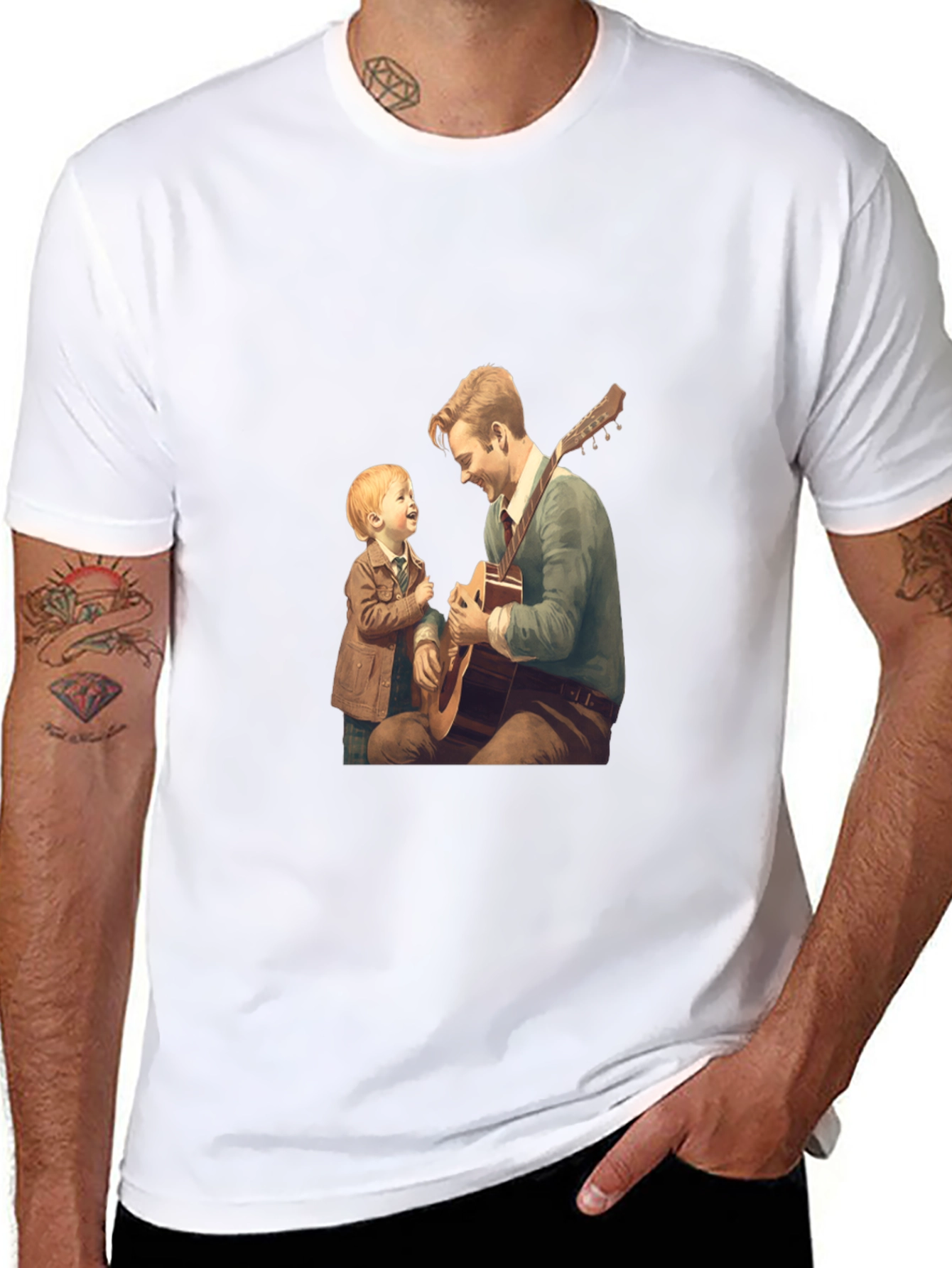 Father and Son Guitar Tee