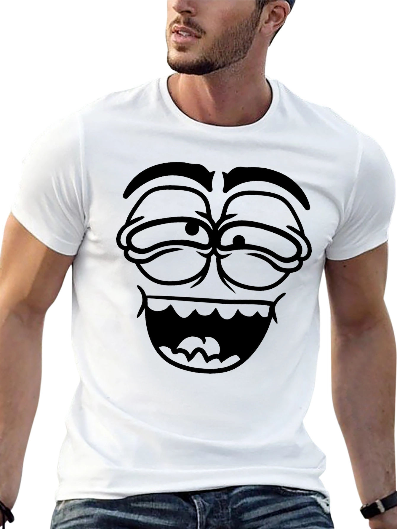 Funny Face Graphic T-Shirt