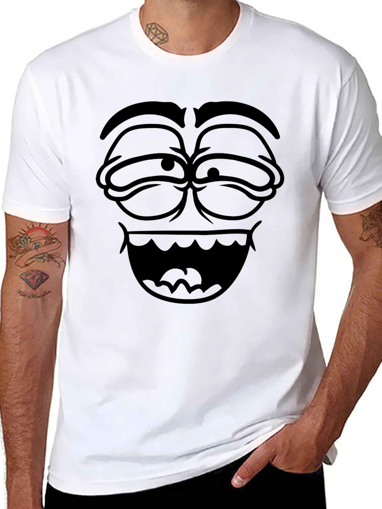 Funny Face Graphic T-Shirt