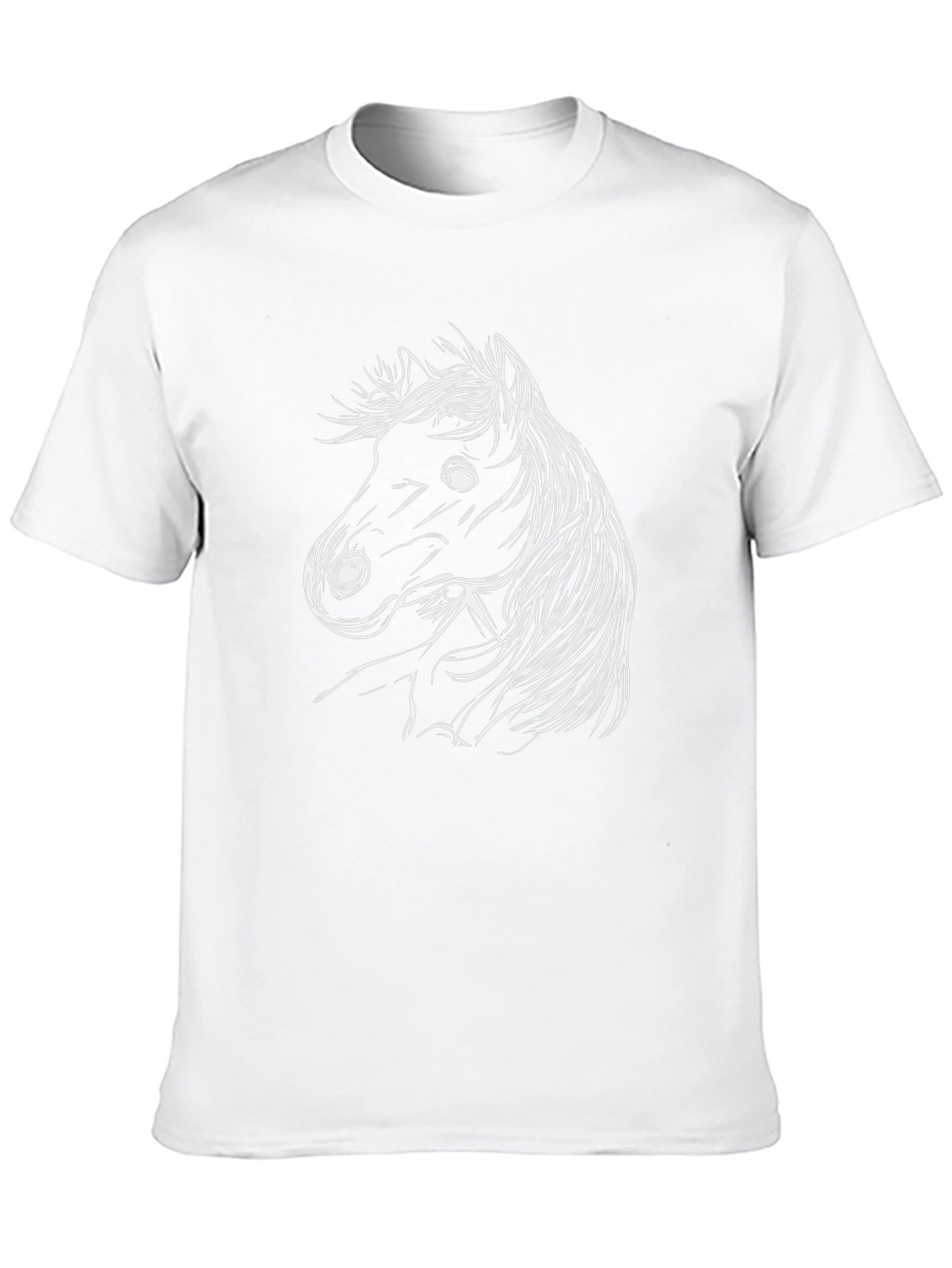 Black Horse Graphic Tee - Stylish Unisex Shirt
