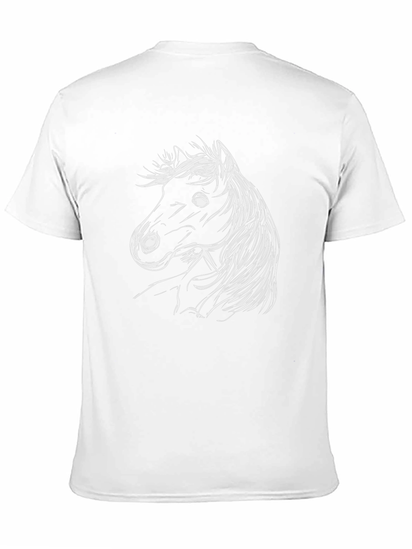 Black Horse Graphic Tee - Stylish Unisex Shirt