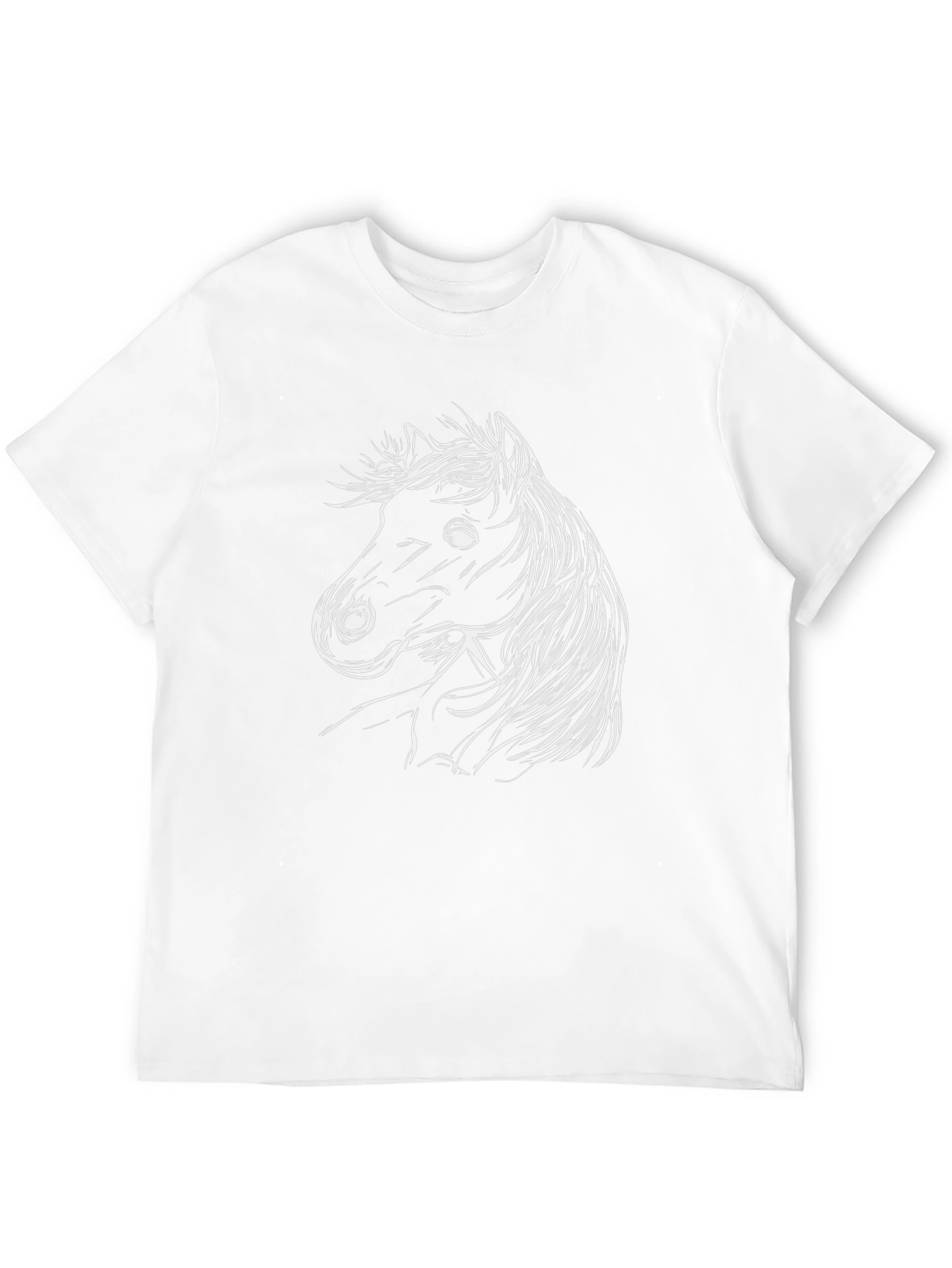 Black Horse Graphic Tee - Stylish Unisex Shirt