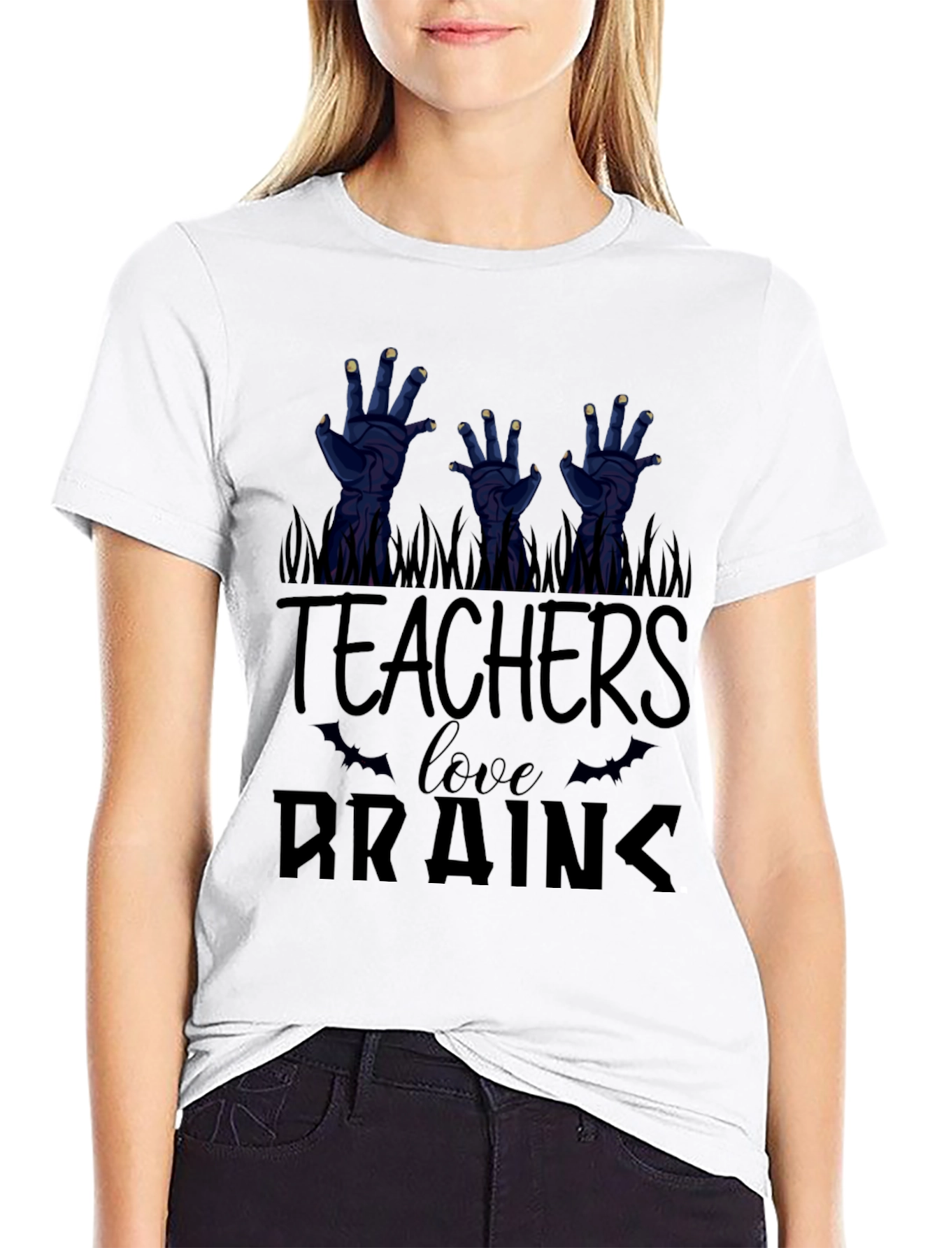 Teachers Love Brains T-Shirt - Halloween Tee