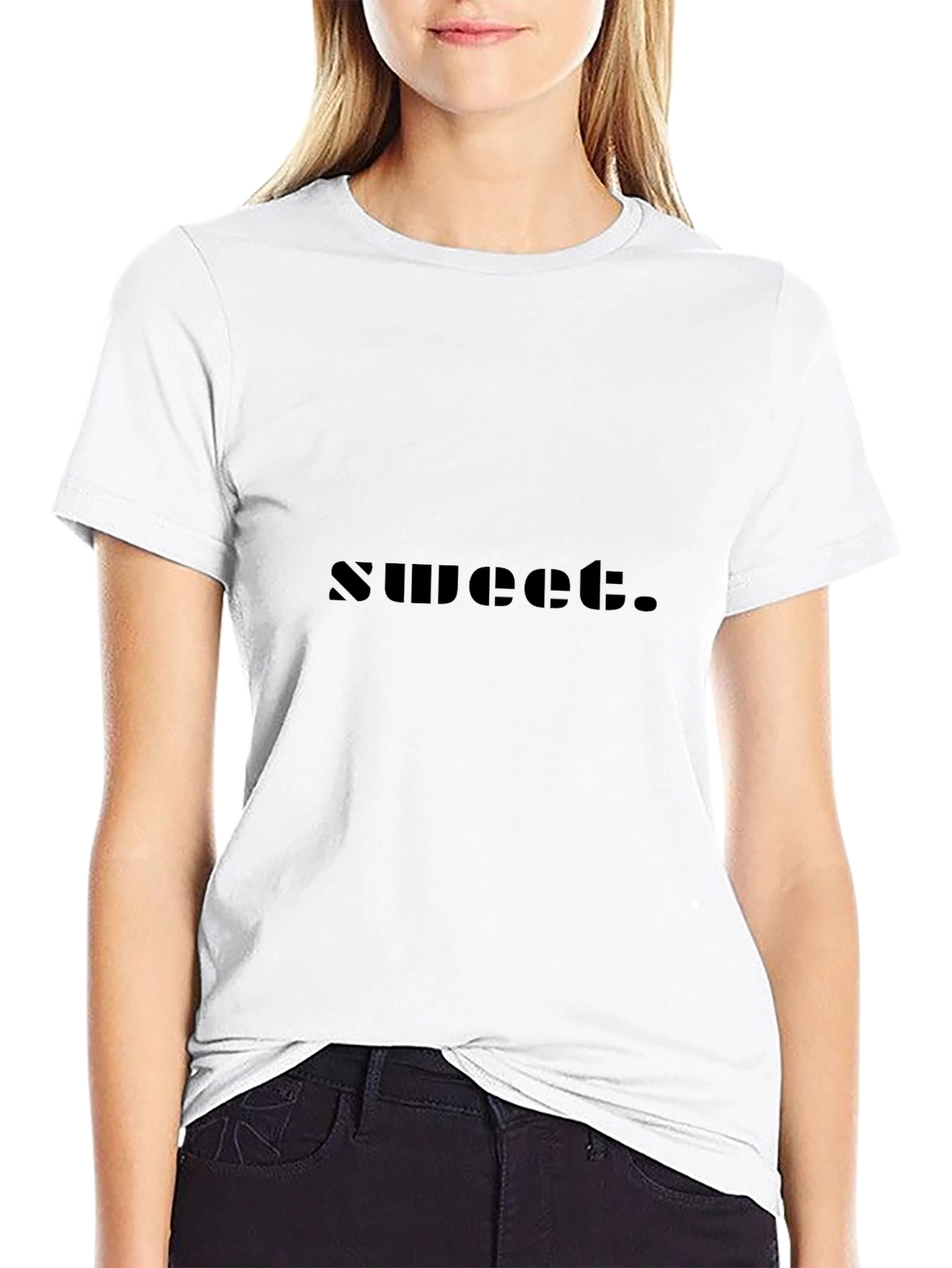 Sweet Graphic Black T-Shirt