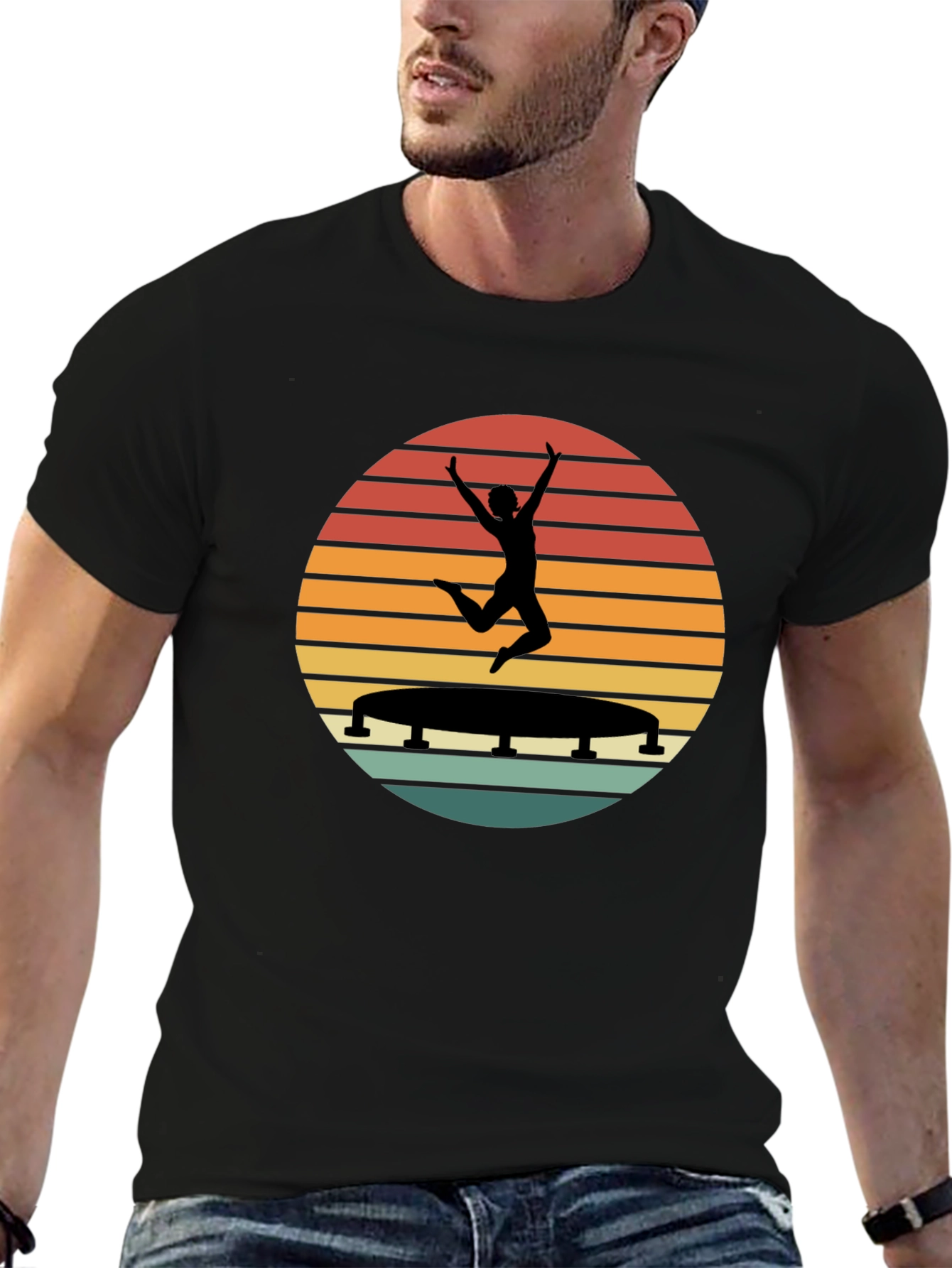 Retro Trampoline Athlete T-Shirt