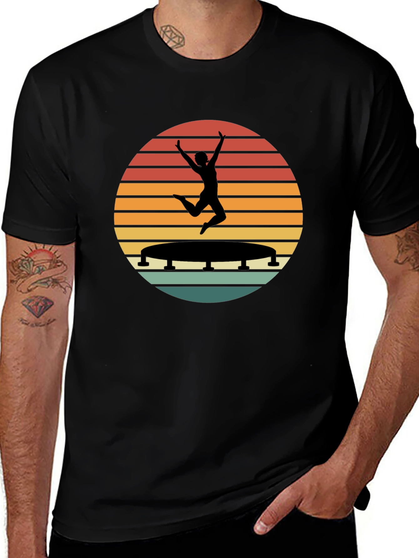 Retro Trampoline Athlete T-Shirt