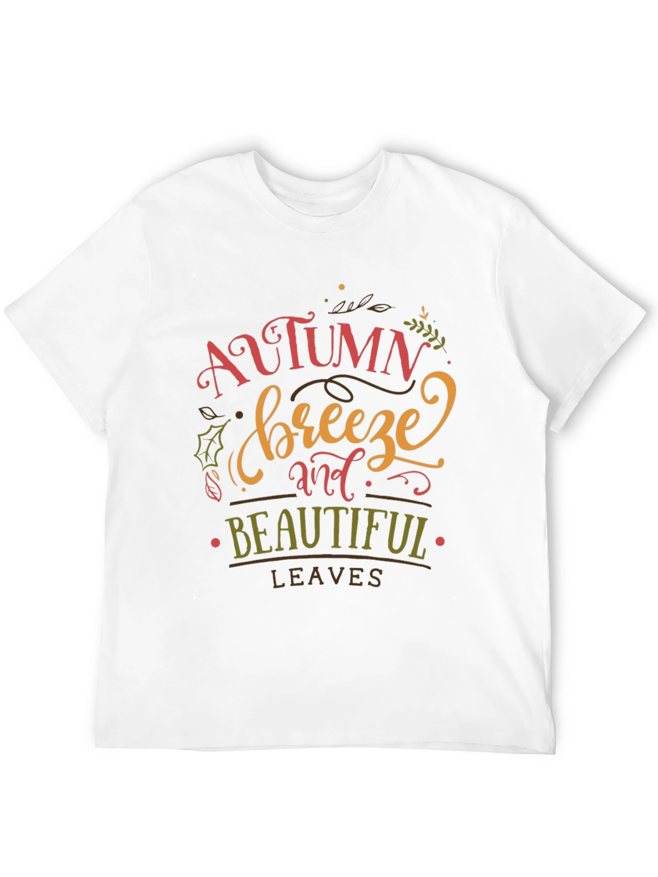 Autumn Breeze Graphic Tee - Black