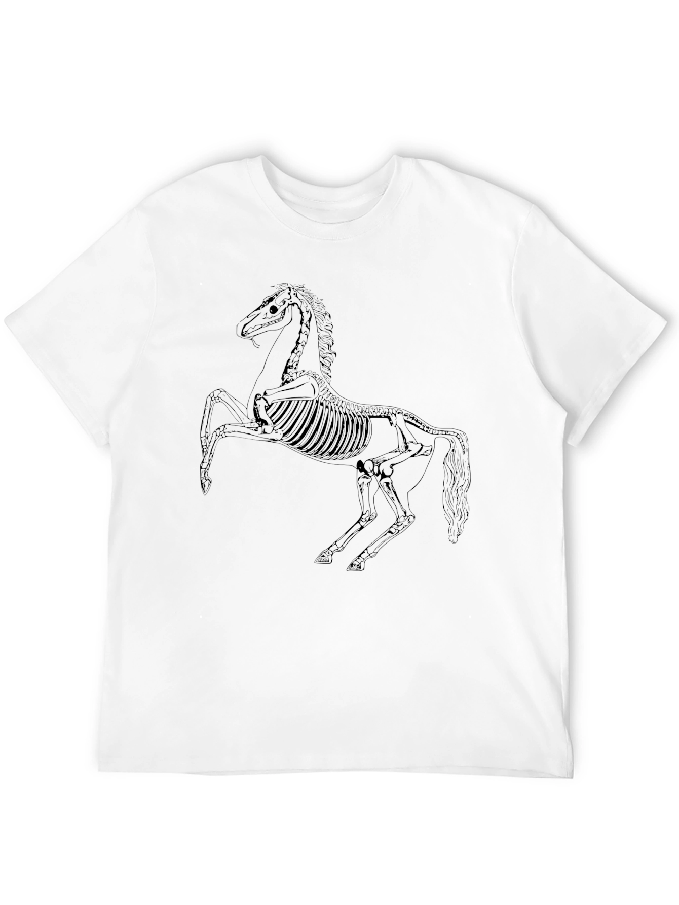 Skeleton Horse Graphic T-Shirt