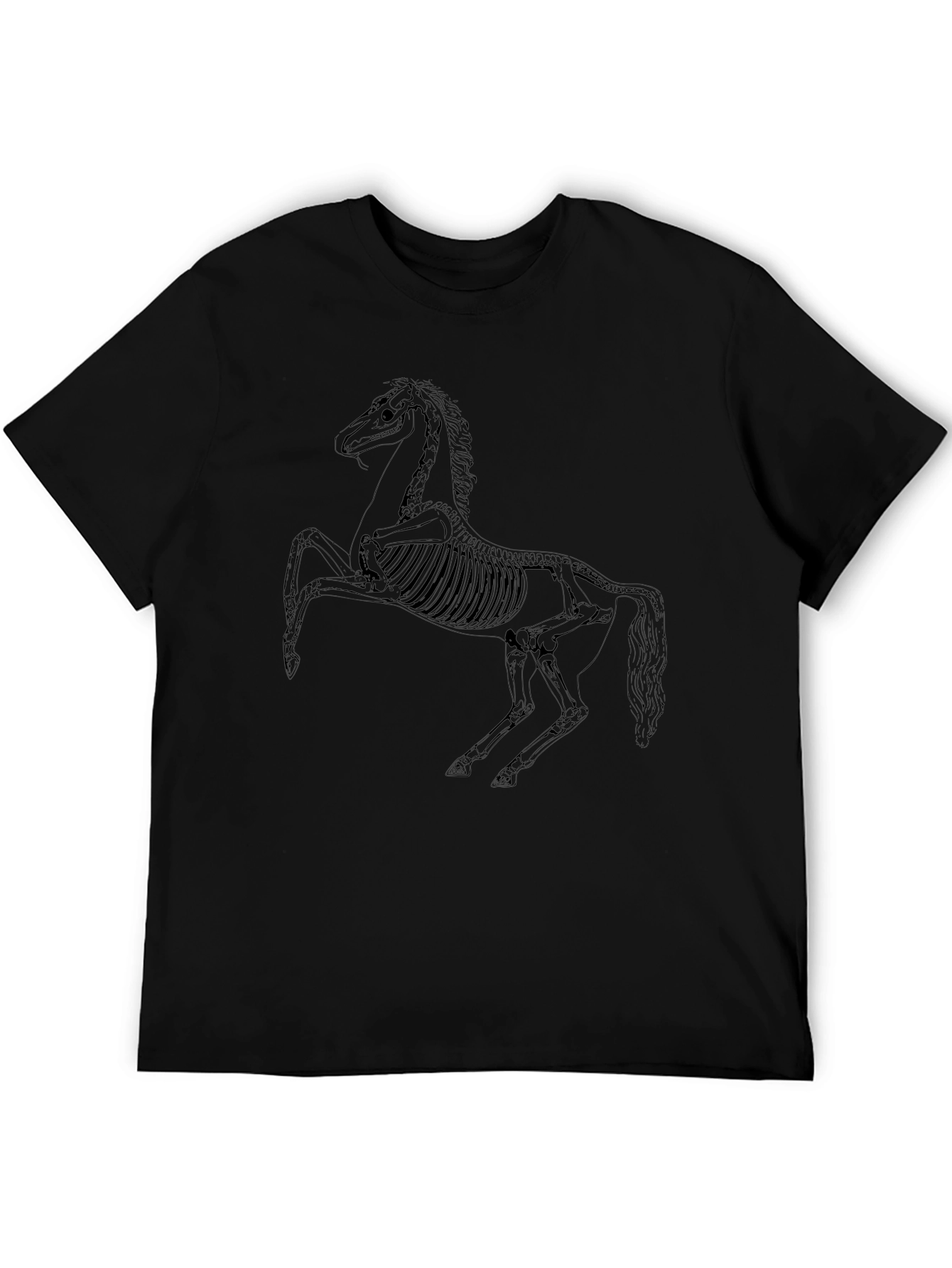 Skeleton Horse Graphic T-Shirt