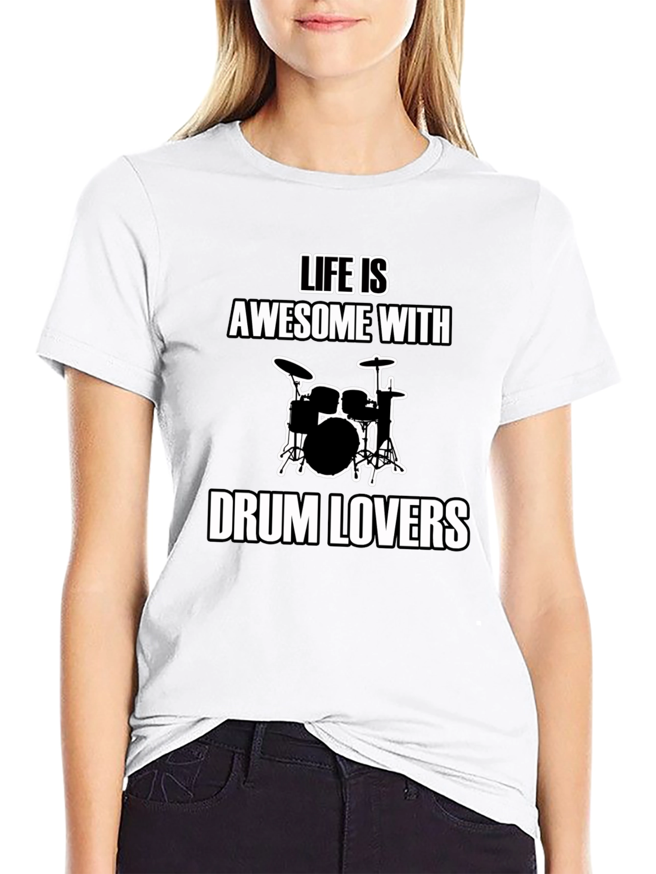Life Is Awesome With Drum Lovers T-Shirt