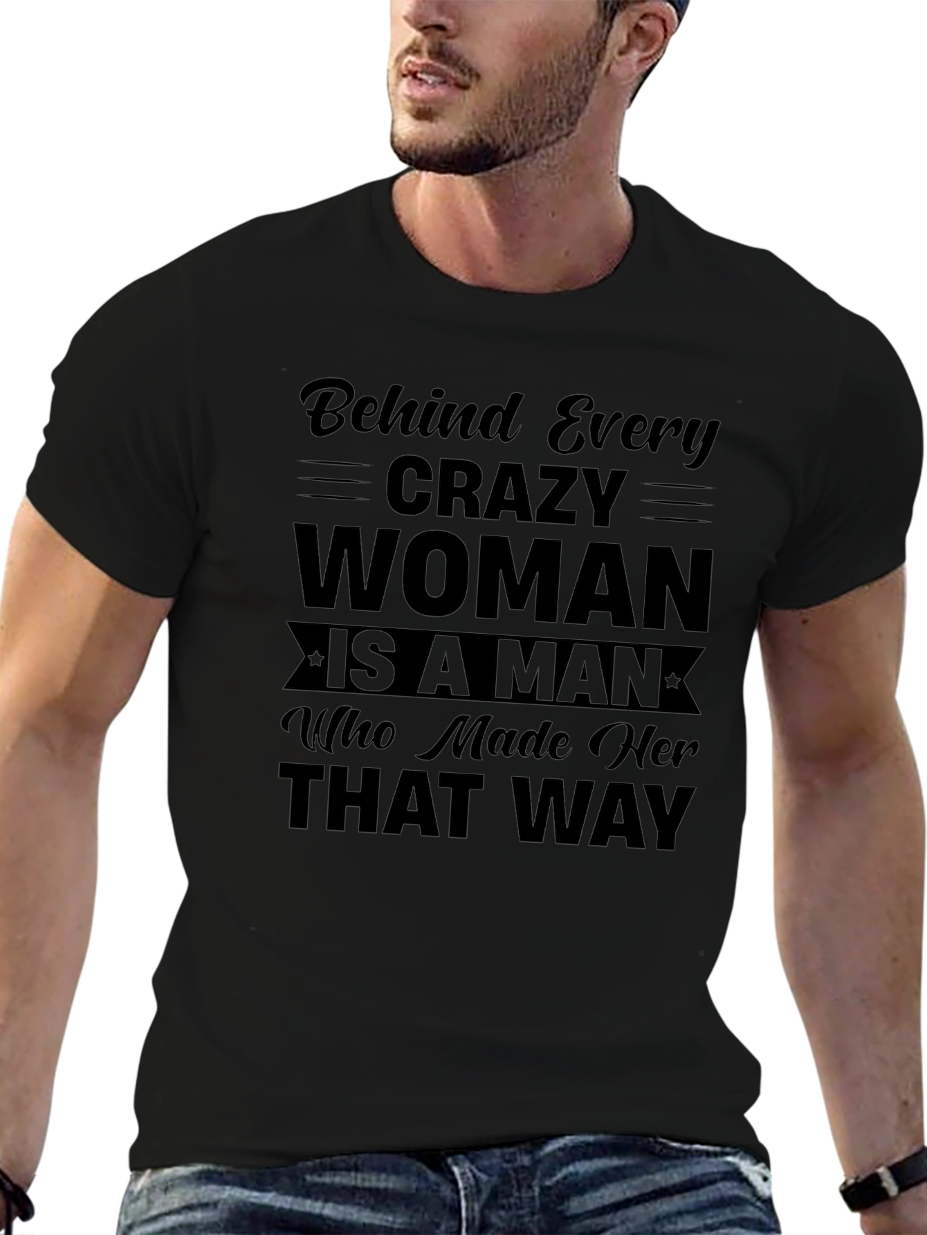 Crazy Woman T-Shirt - Humorous Slogan Tee
