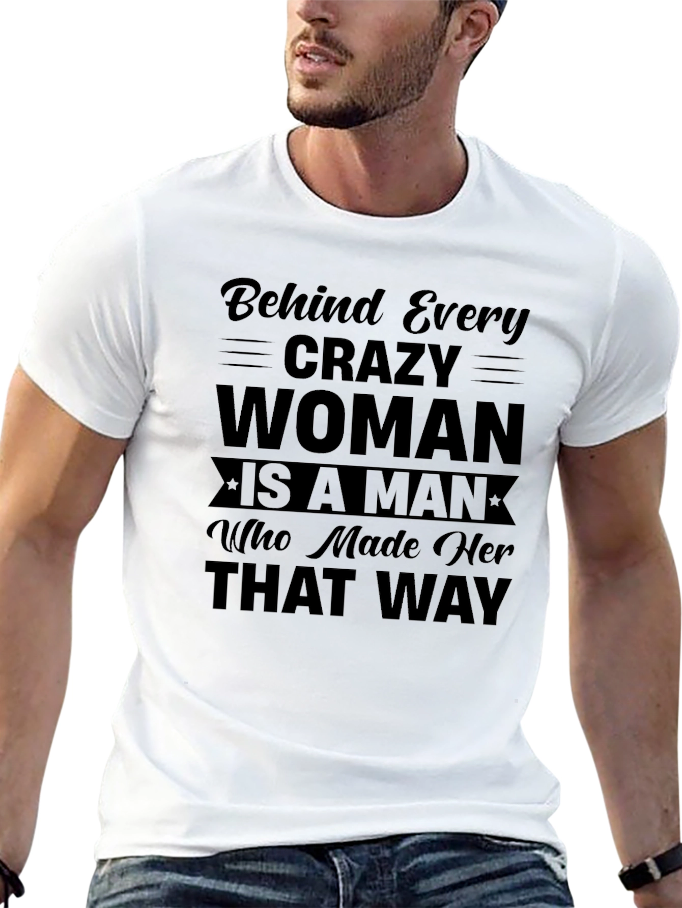 Crazy Woman T-Shirt - Humorous Slogan Tee