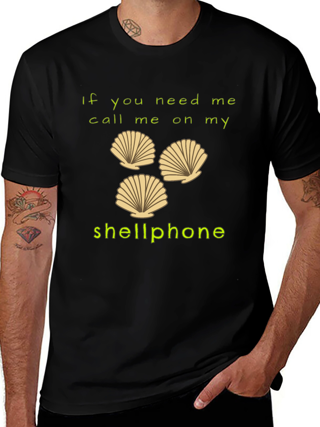 Shellphone T-Shirt - Funny Beach Humor Tee