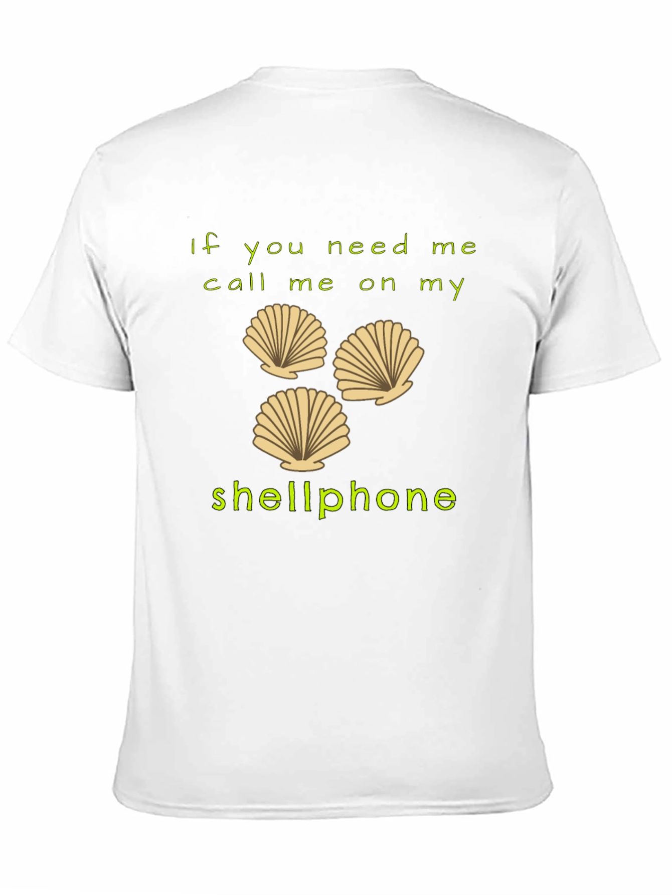 Shellphone T-Shirt - Funny Beach Humor Tee
