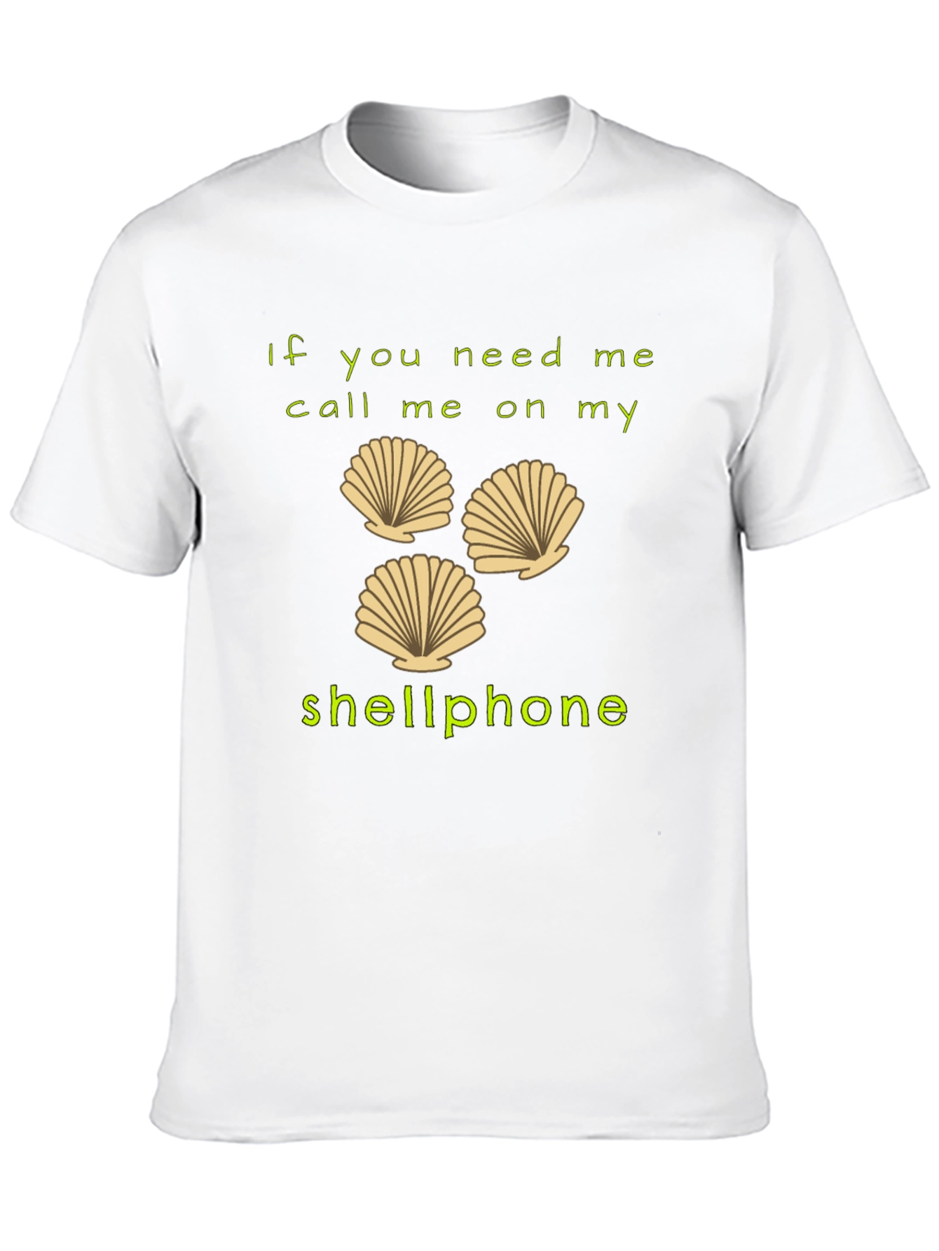 Shellphone T-Shirt - Funny Beach Humor Tee