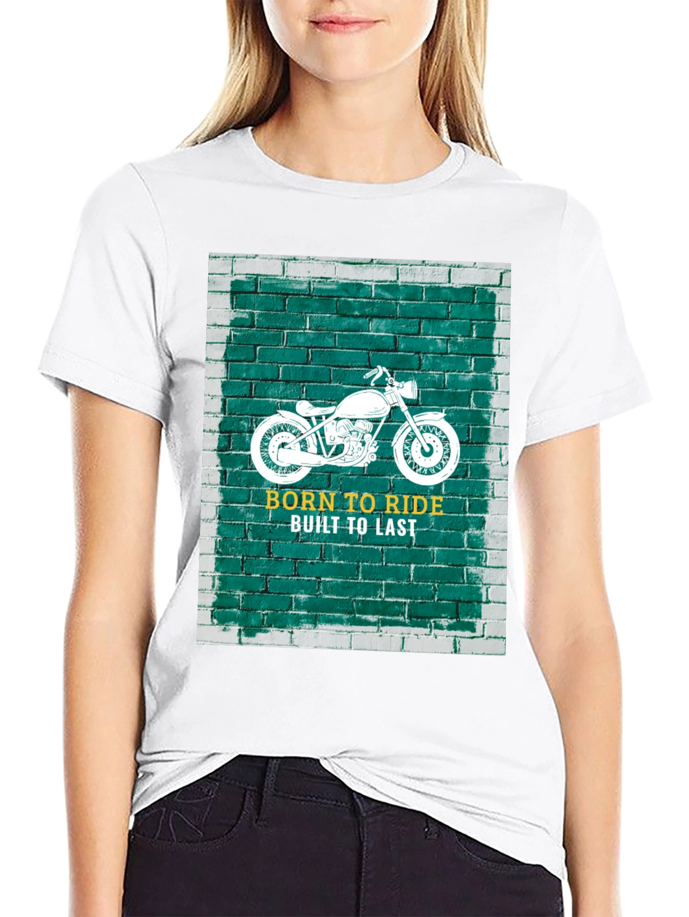 Born to Ride Black Graphic T-Shirt