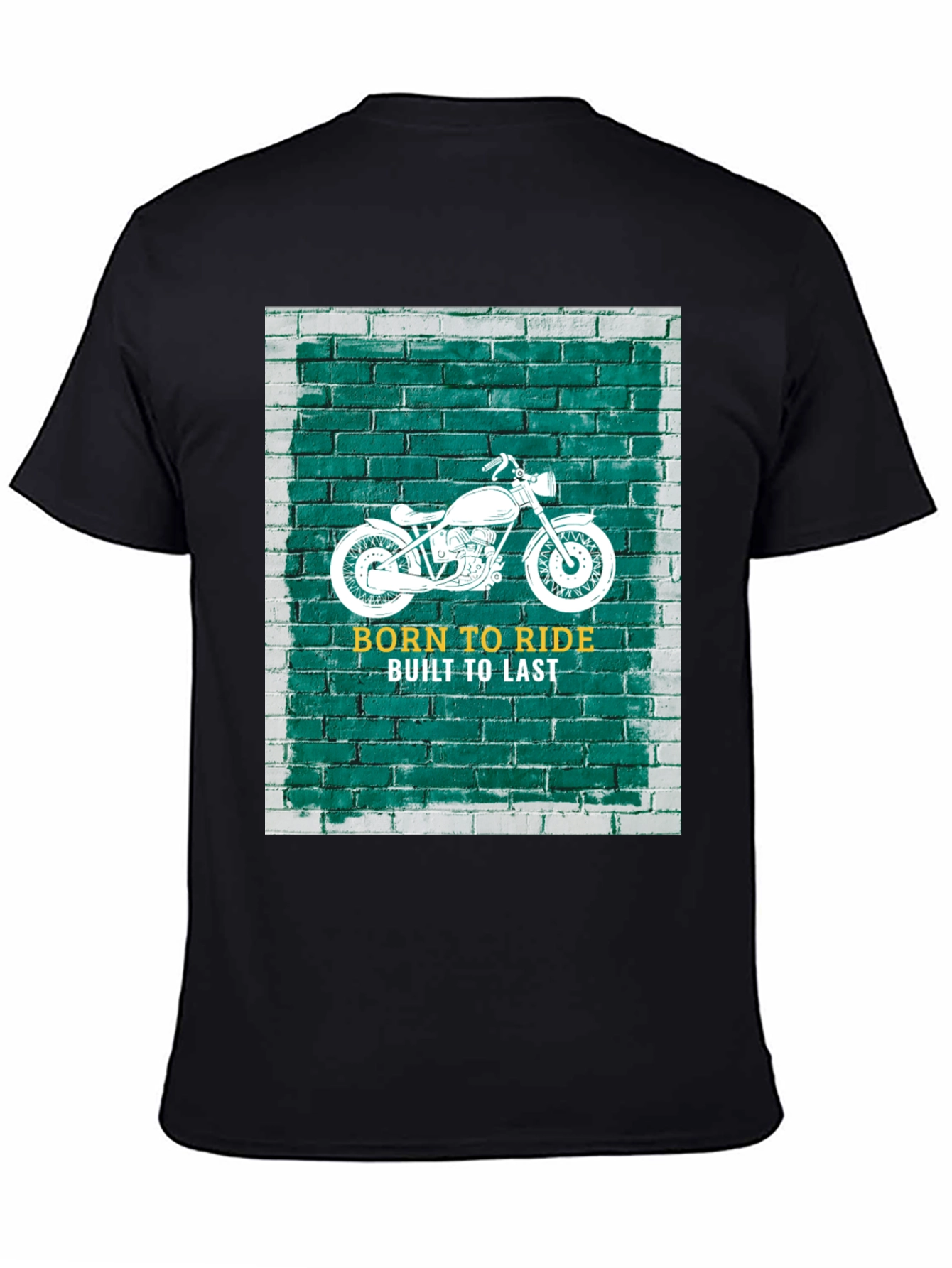 Born to Ride Black Graphic T-Shirt